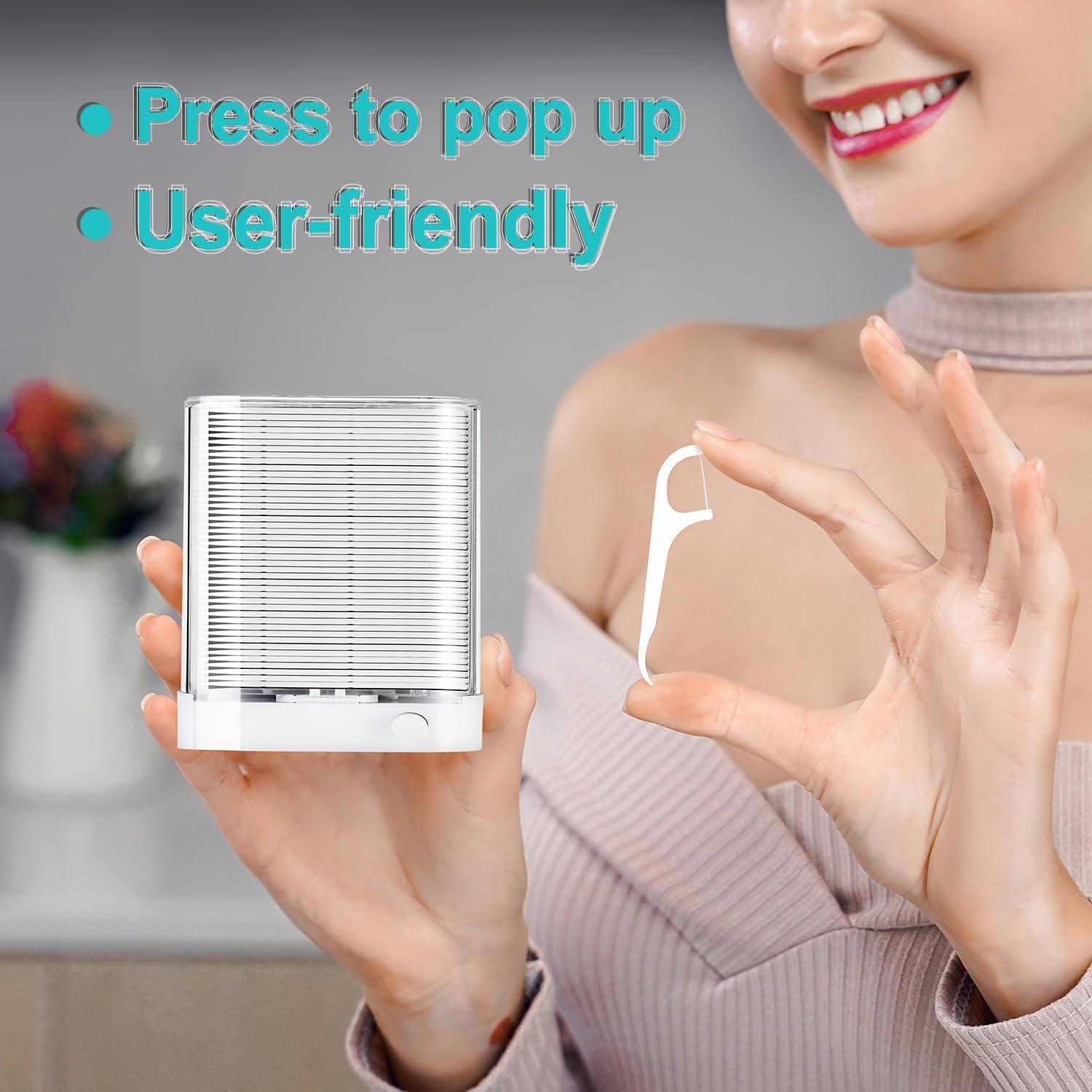 Dispensador de Hilo Dental Holy Rose - 88 Palillos Reutilizables