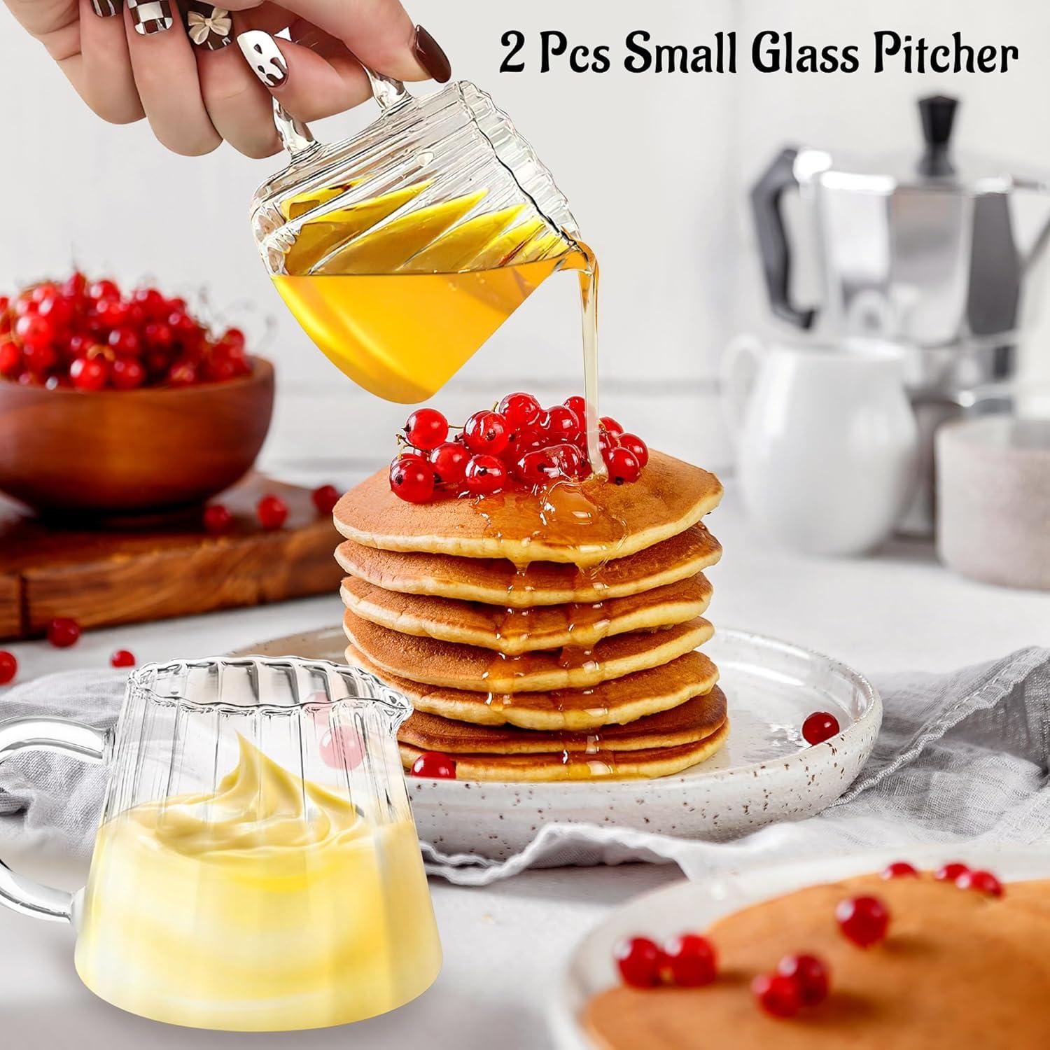 Juego de 2 Jarras de Crema de Vidrio Loscarol 177 ml