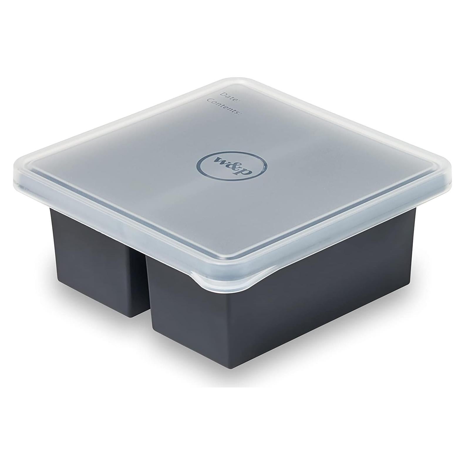 Bandeja de Congelador Silicona W&P Cup Cubes 2 Tazas Carbón