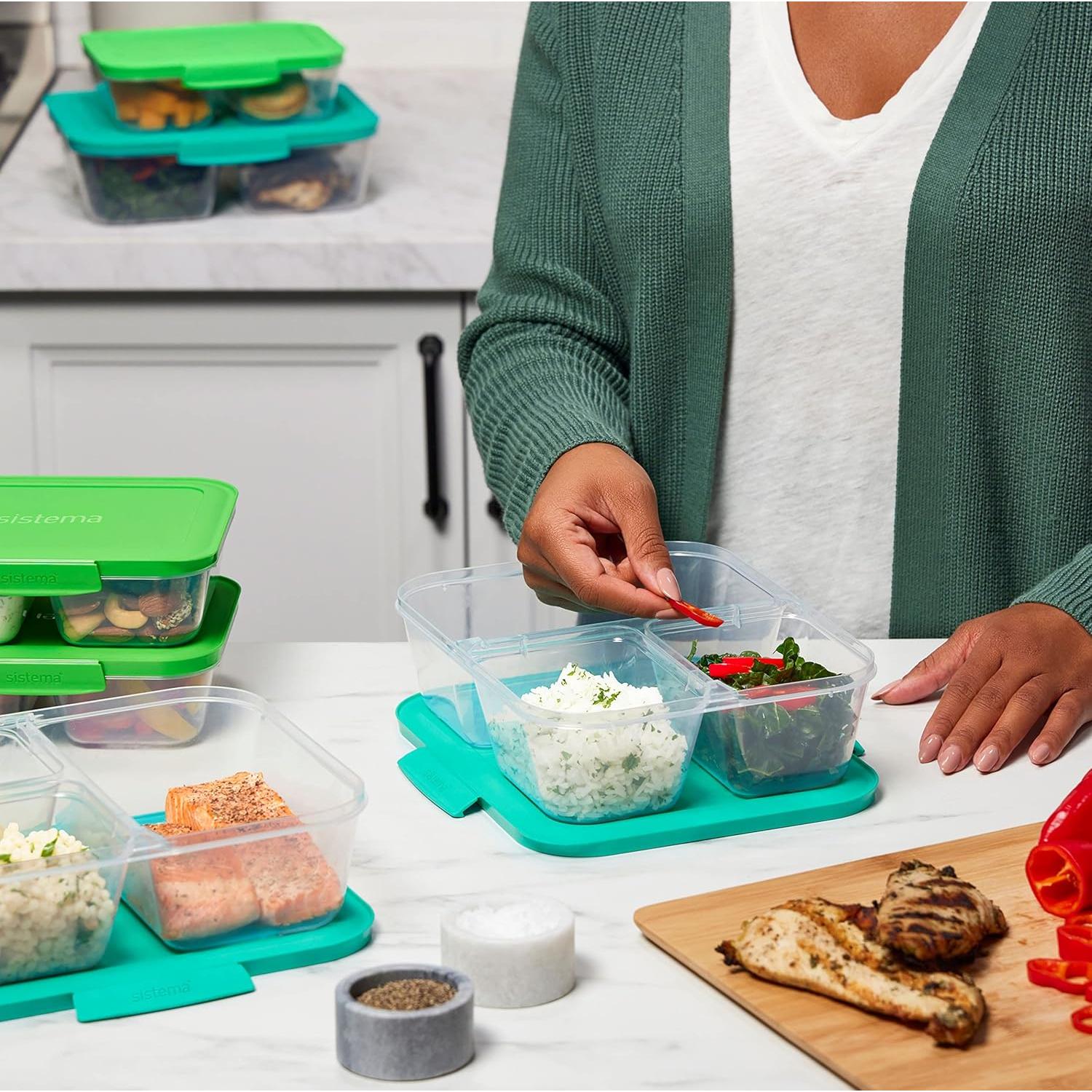 Contenedores de Almacenamiento de Comida Sistema Nest It 8 Tazas 5 Pzas