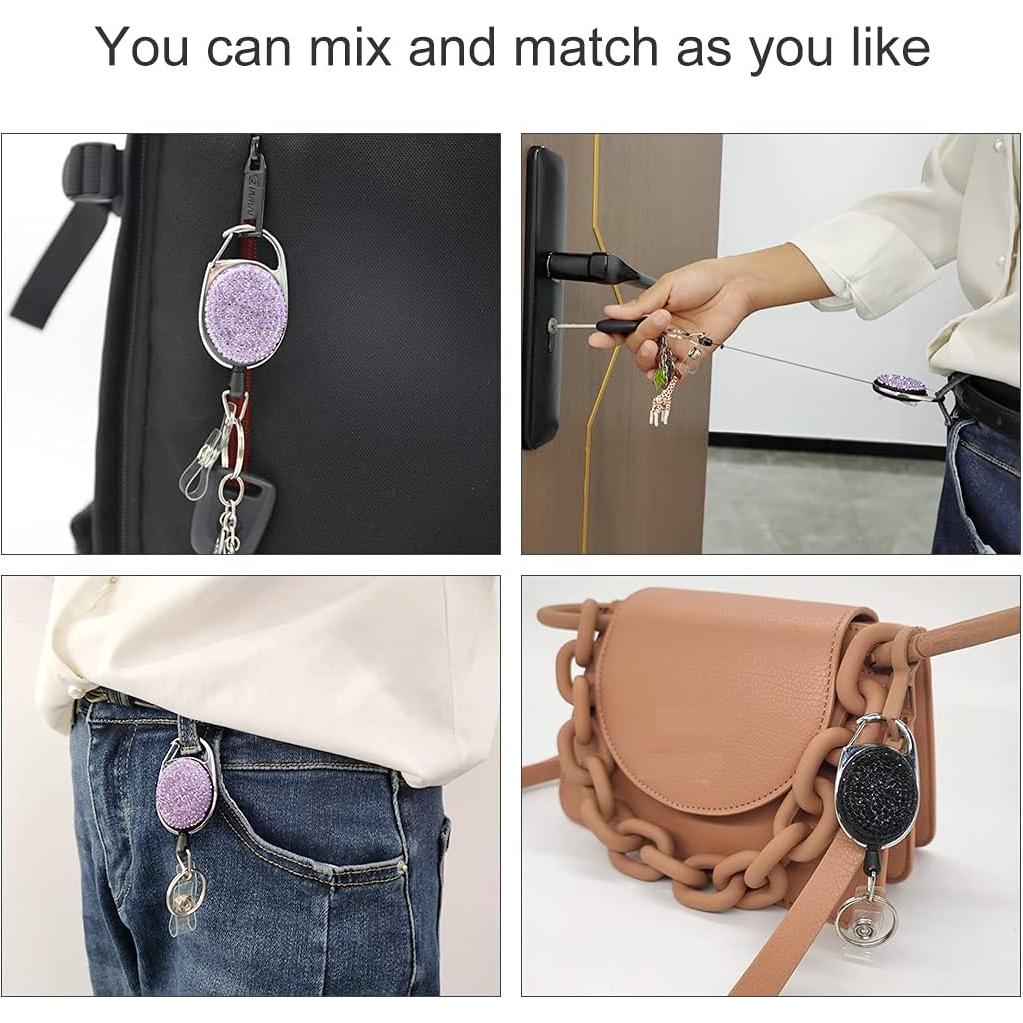 Funda de Insignia INTOR con Llave Retráctil y Cristales - 2 Pcs