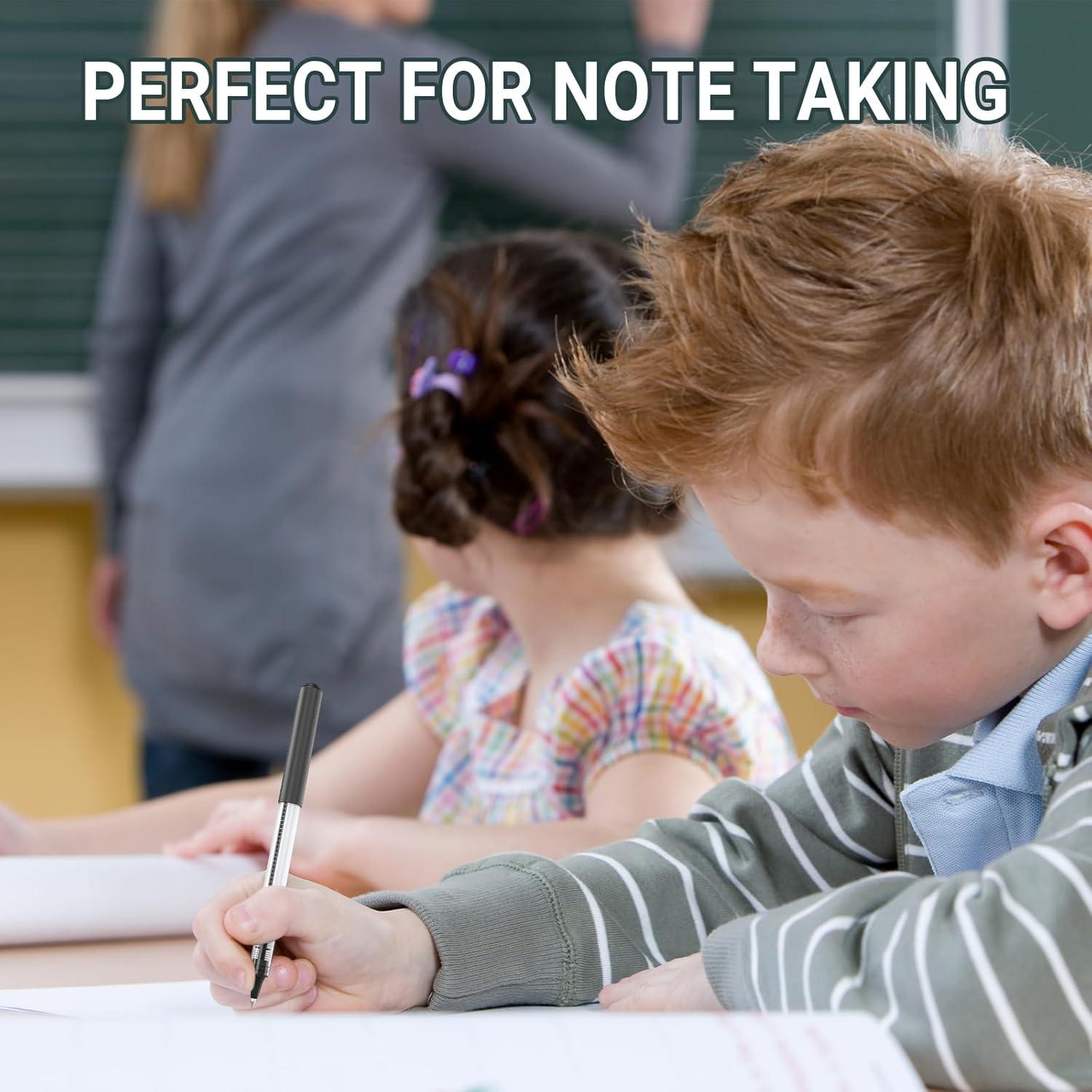 Bolígrafos Rollerball JOBONUS 16 Pack 0.5mm Tinta Negra