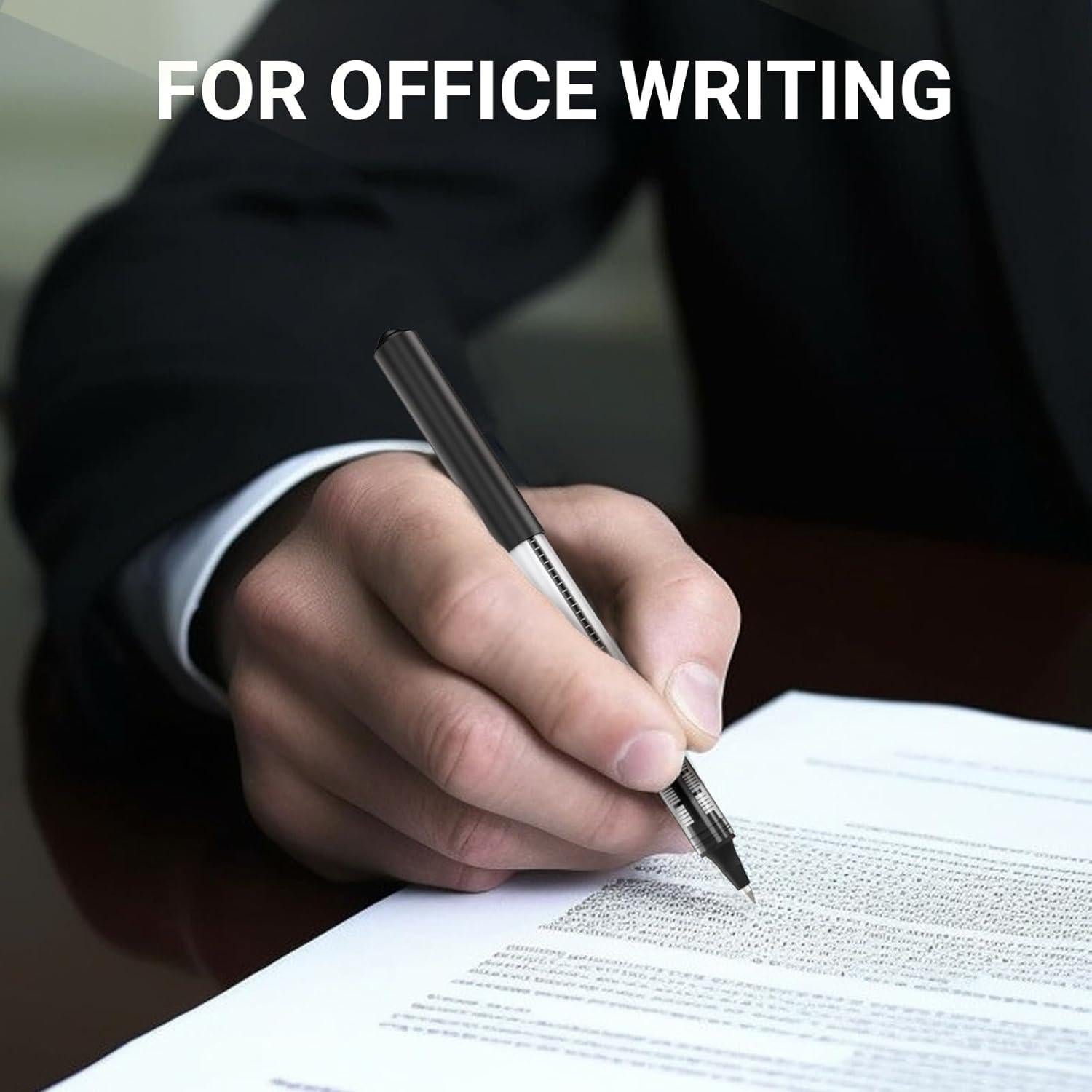 Bolígrafos Rollerball JOBONUS 16 Pack 0.5mm Tinta Negra