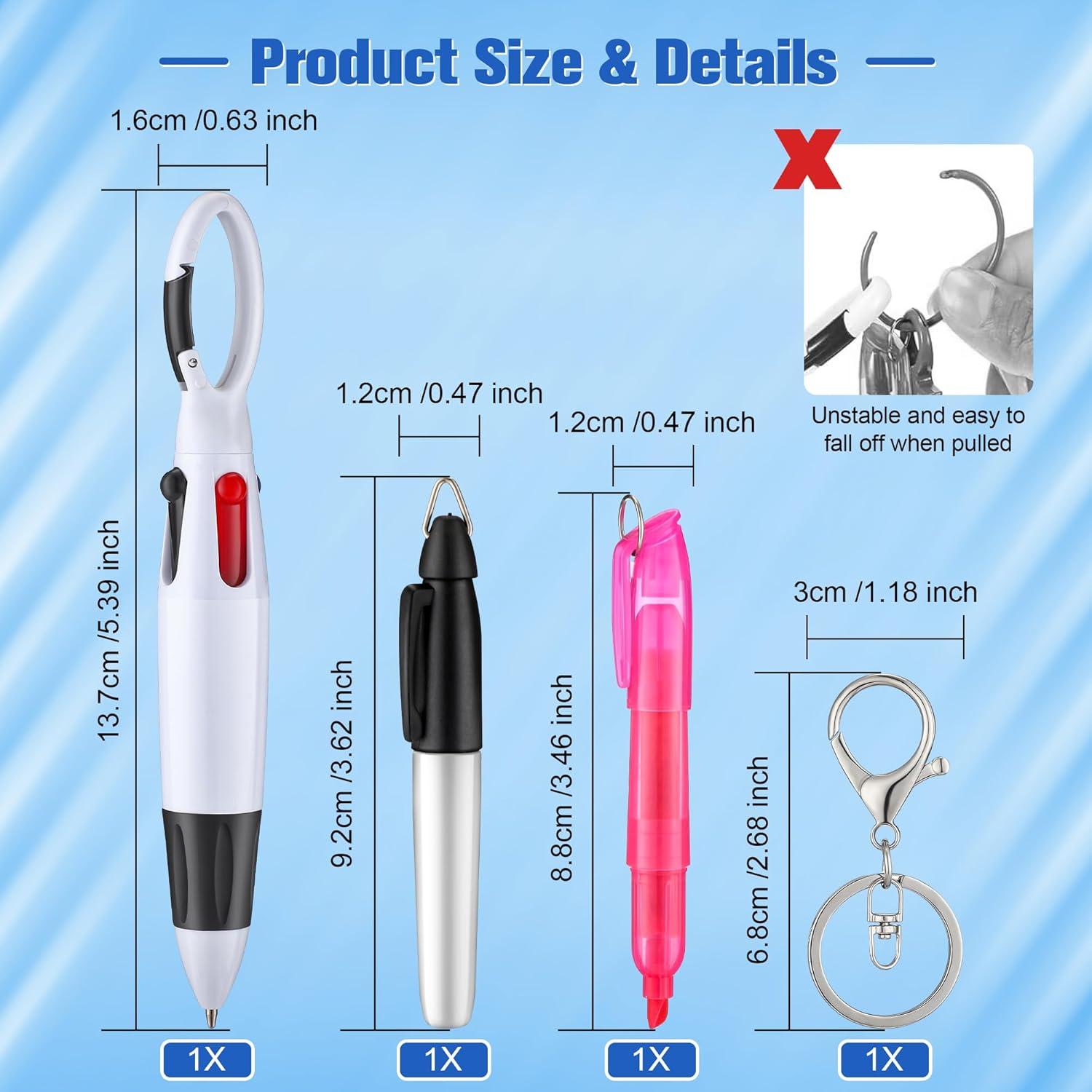 Conjunto de Herramientas para Enfermeras Enhon 6 Piezas - Linternas LED, Tijeras 15 cm, Marcadores