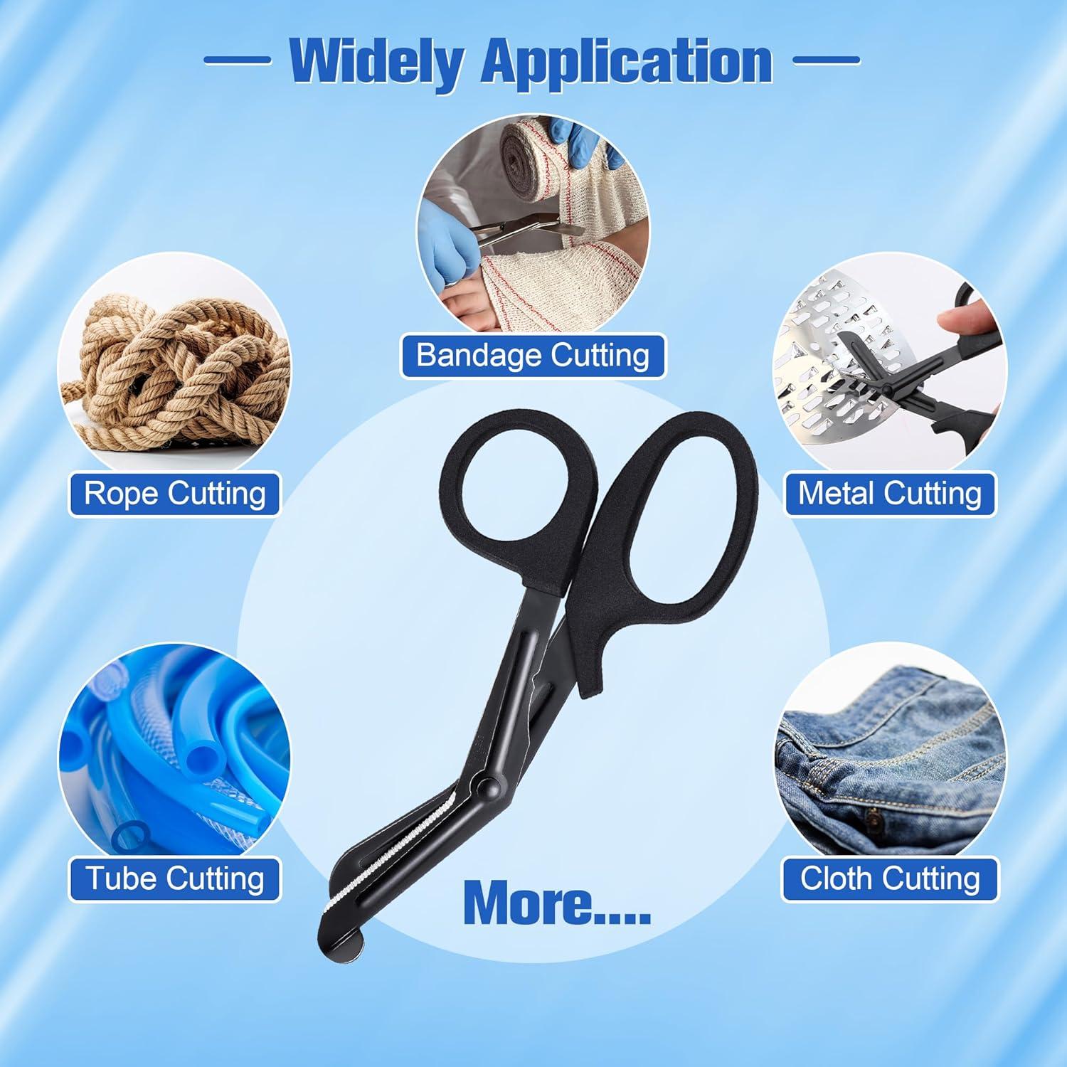 Conjunto de Herramientas para Enfermeras Enhon 6 Piezas - Linternas LED, Tijeras 15 cm, Marcadores