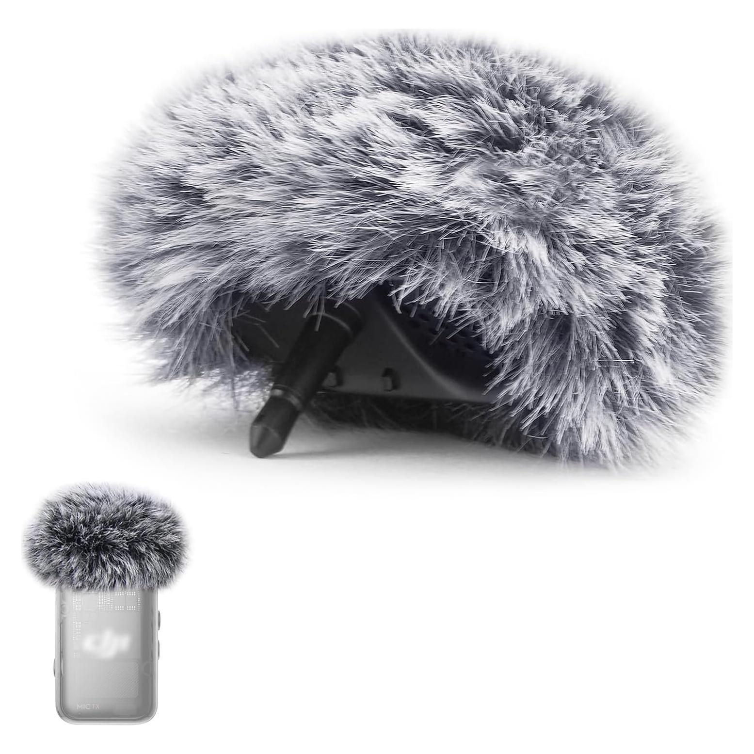 Pantalla de viento para micrófono DJI Mic 2 y OSMO Pocket 3 - Gris