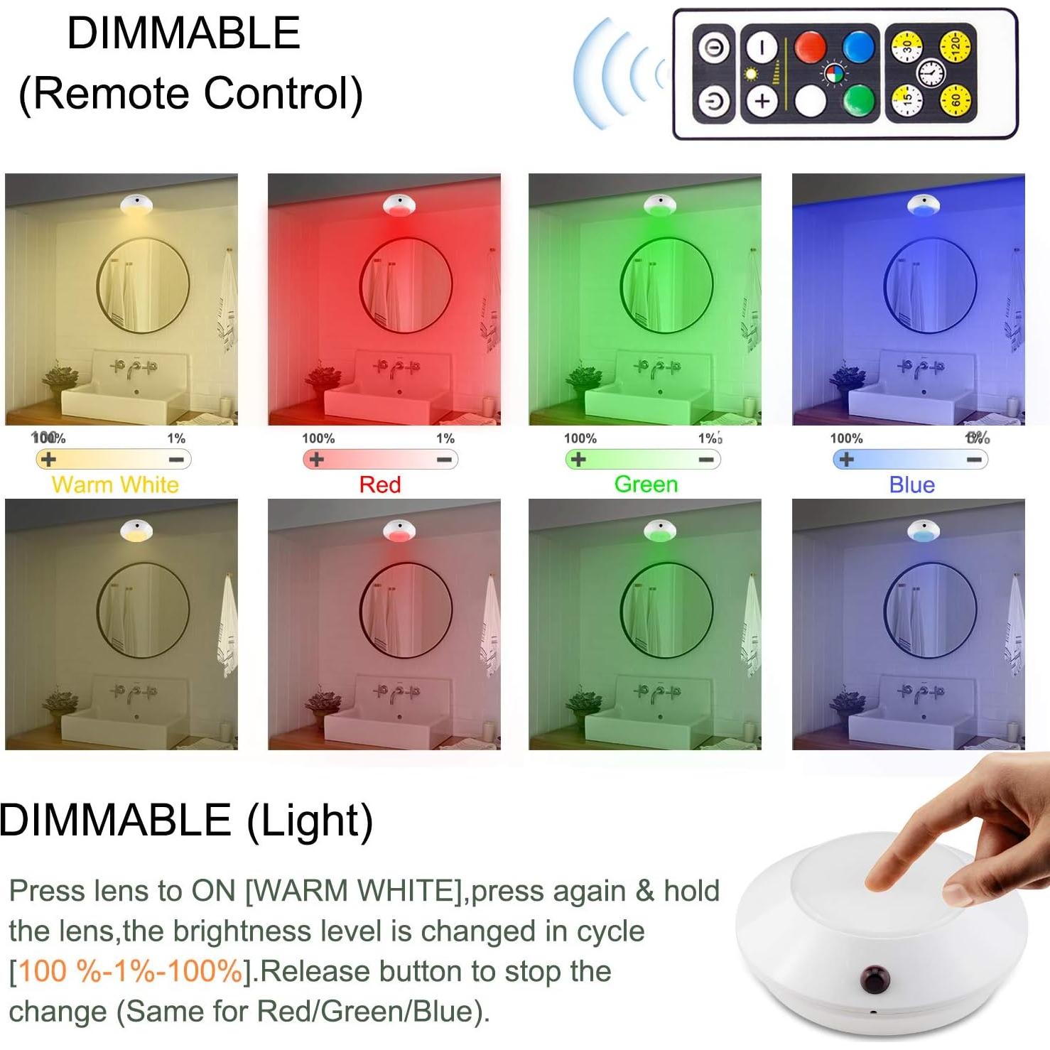 Luz de Techo LED BIGLIGHT Inalámbrica 170 Lúmenes 4 Colores