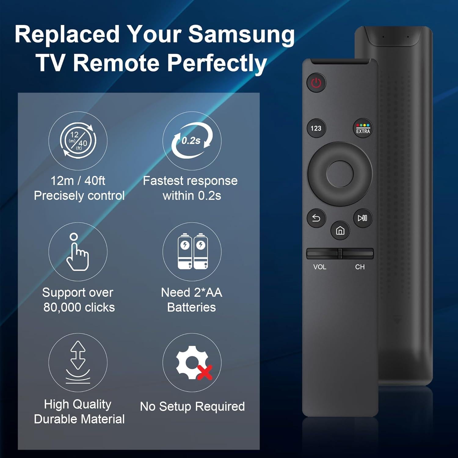 Control Remoto Universal Samsung BN59-01259B para Smart TV