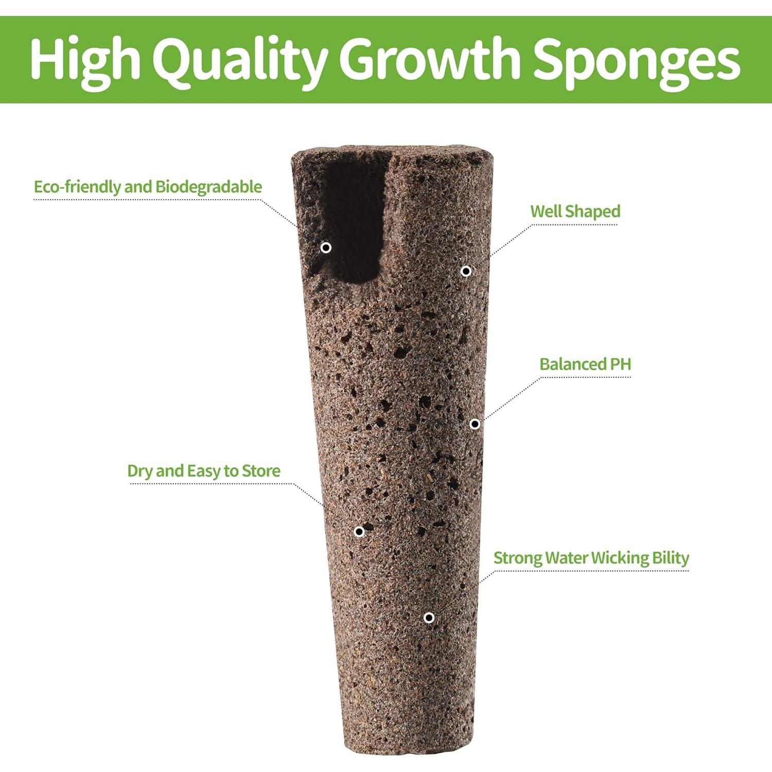 Esponjas de Crecimiento Feyut 30pcs para Jardín Hidropónico