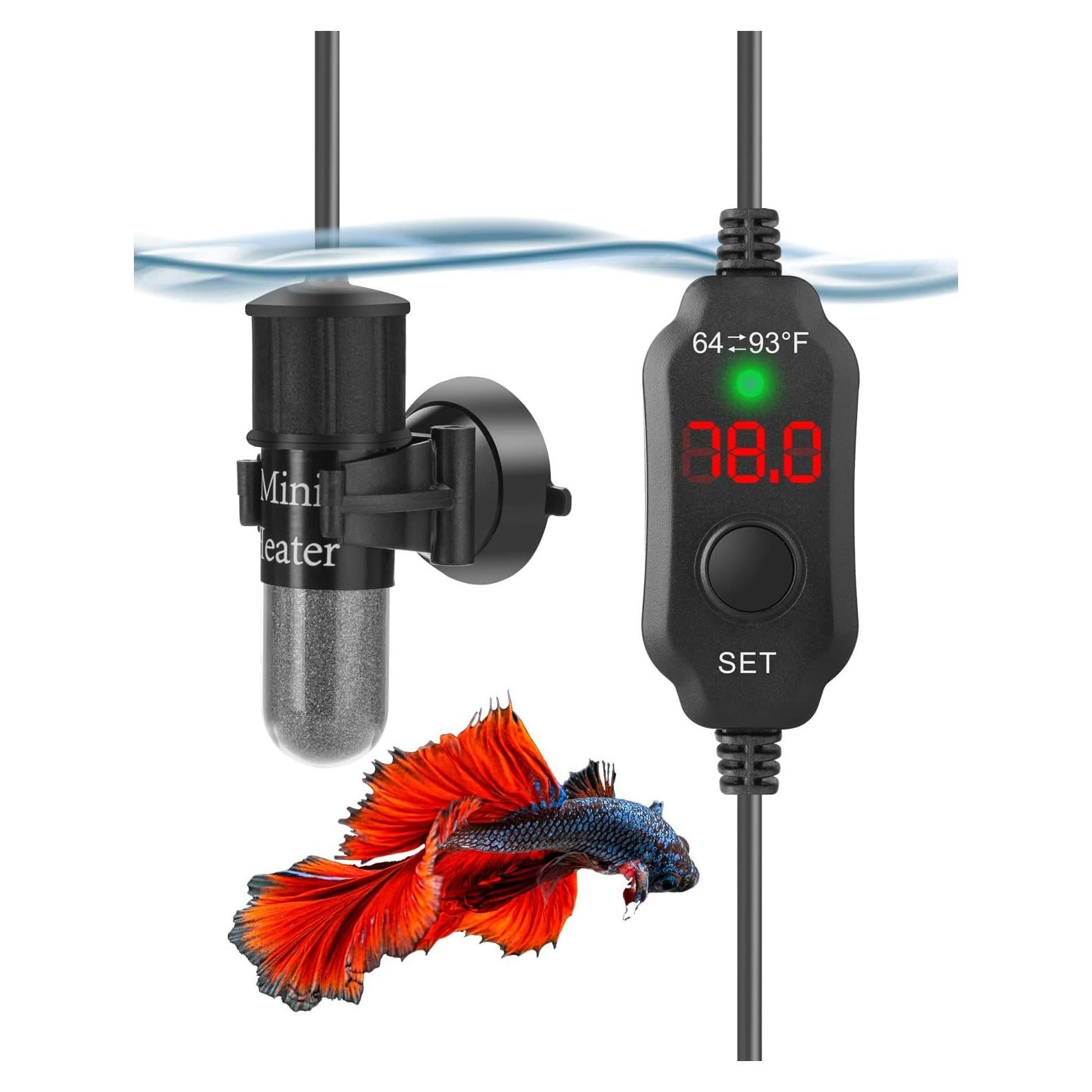 Calentador de Acuario Submersible AquaMiracle 10W Mini 6cm