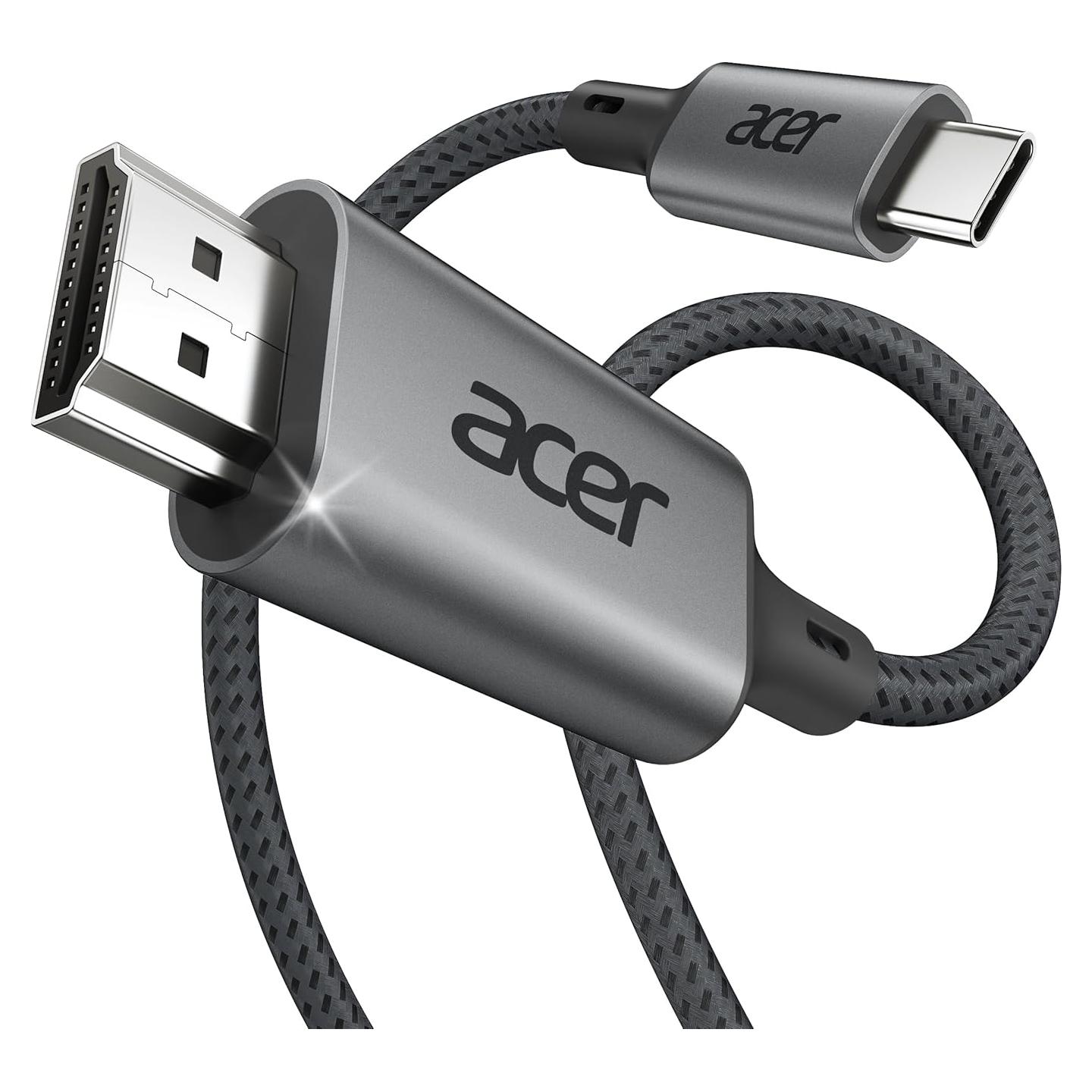 Cable USB C a HDMI Acer OCB245 1.0M 4K@60Hz Trenzado