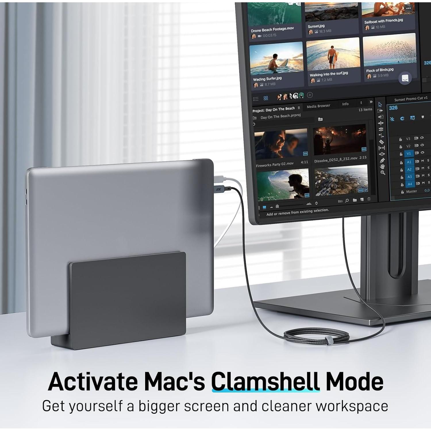 Cable USB C a HDMI Acer OCB245 1.0M 4K@60Hz Trenzado