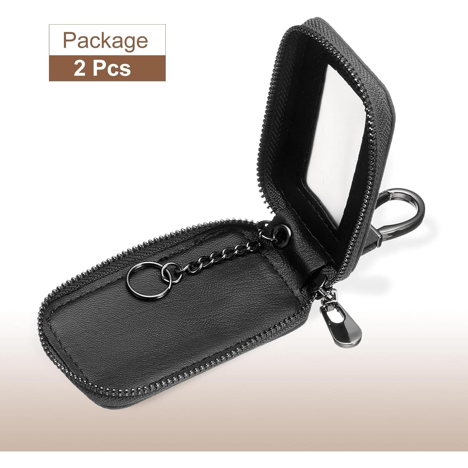 Funda de Llave de Coche HARFINGTON Cuero Negro Universal
