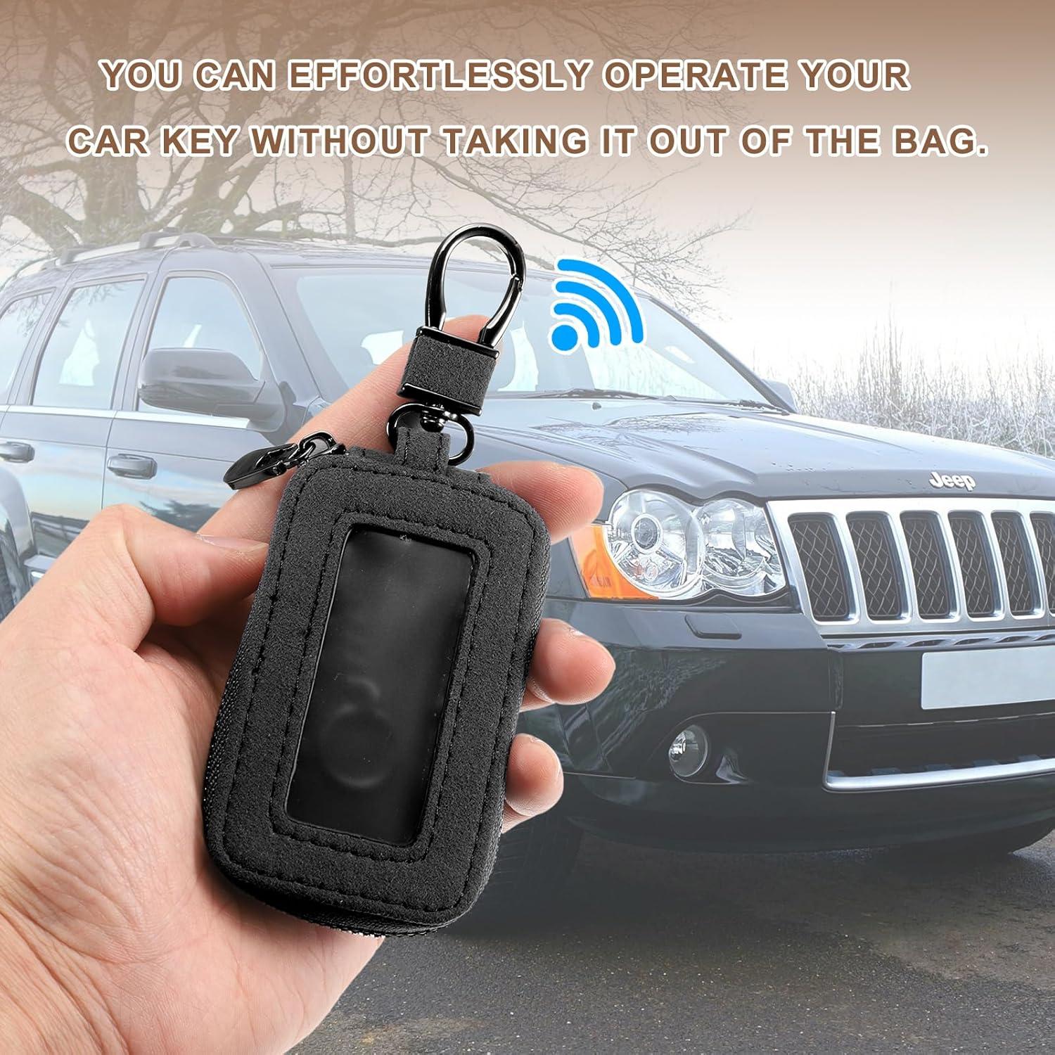 Funda de Llave de Coche HARFINGTON Cuero Negro Universal