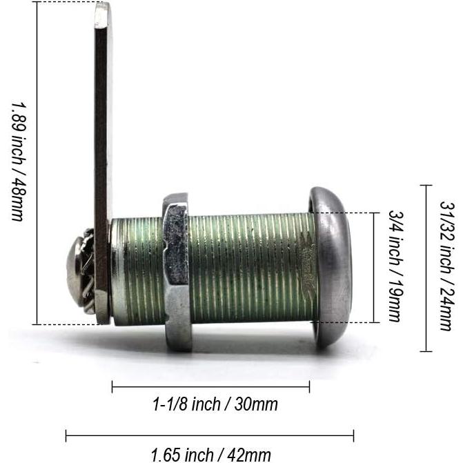 Cerraduras de Caja de Herramientas NIANNIAN 30 mm Acero Inoxidable