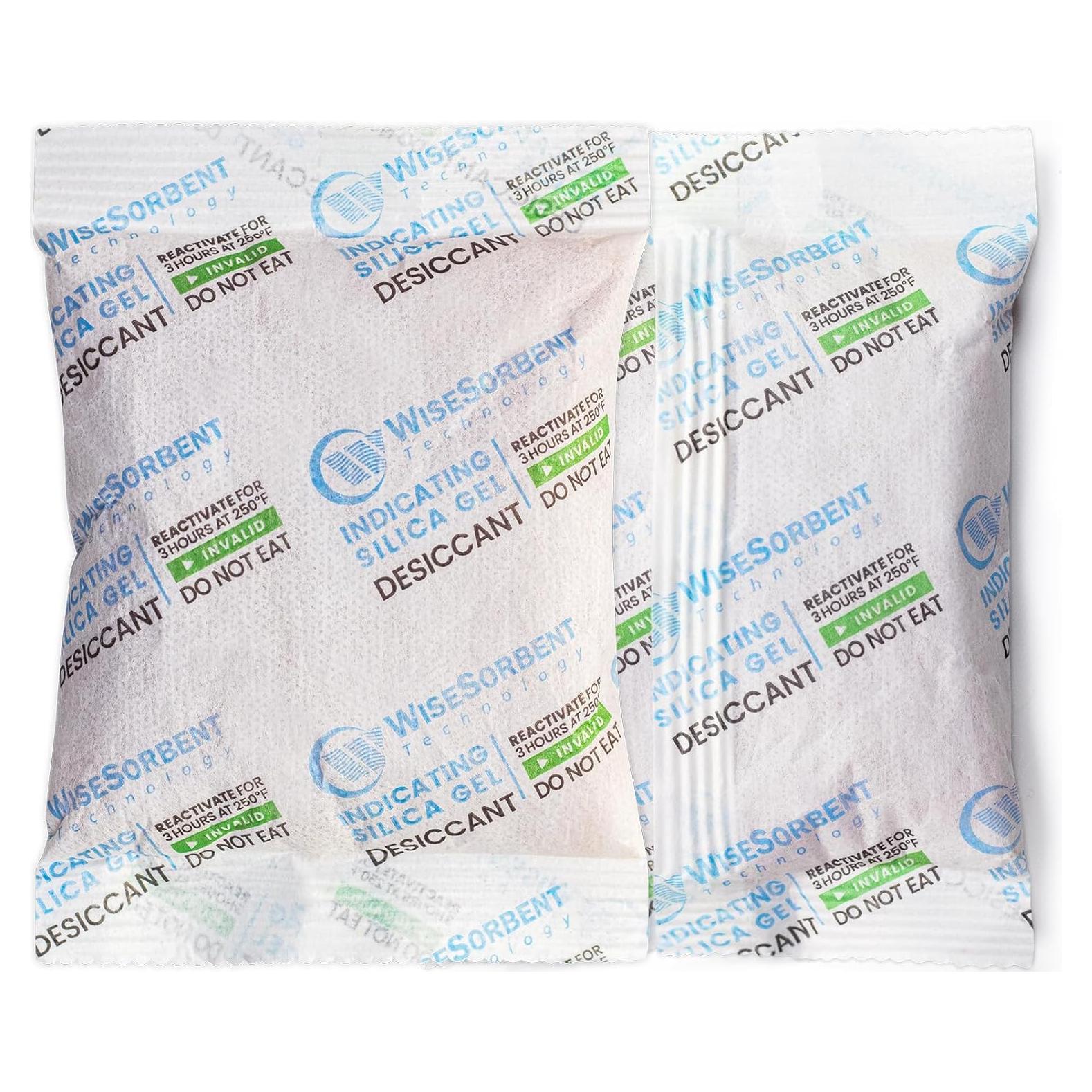 12 Paquetes de Gel de Sílice 100g Recargables Wisesorbent