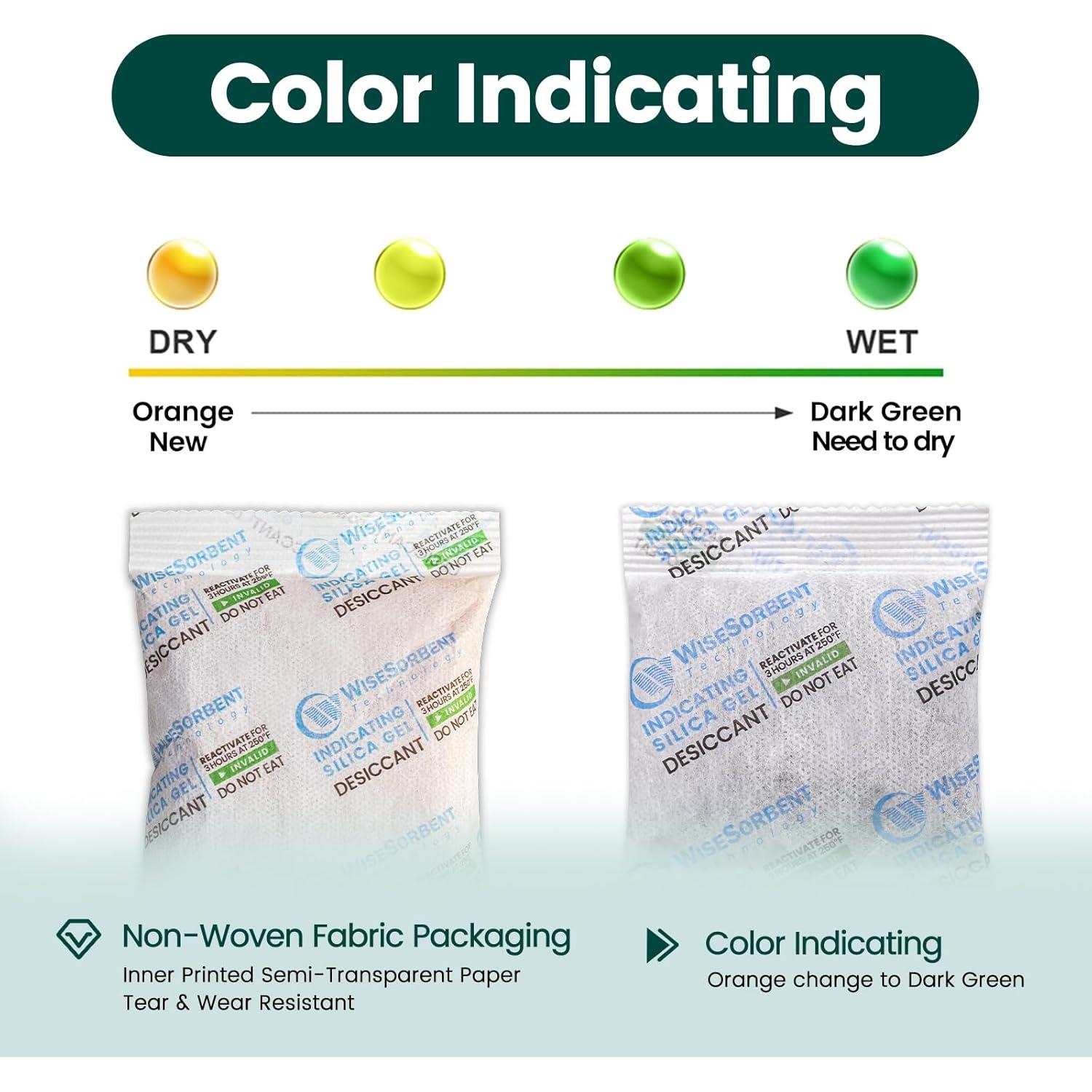 30 Paquetes de Gel de Silica 20g Wisesorbent - Deshidratantes Recargables