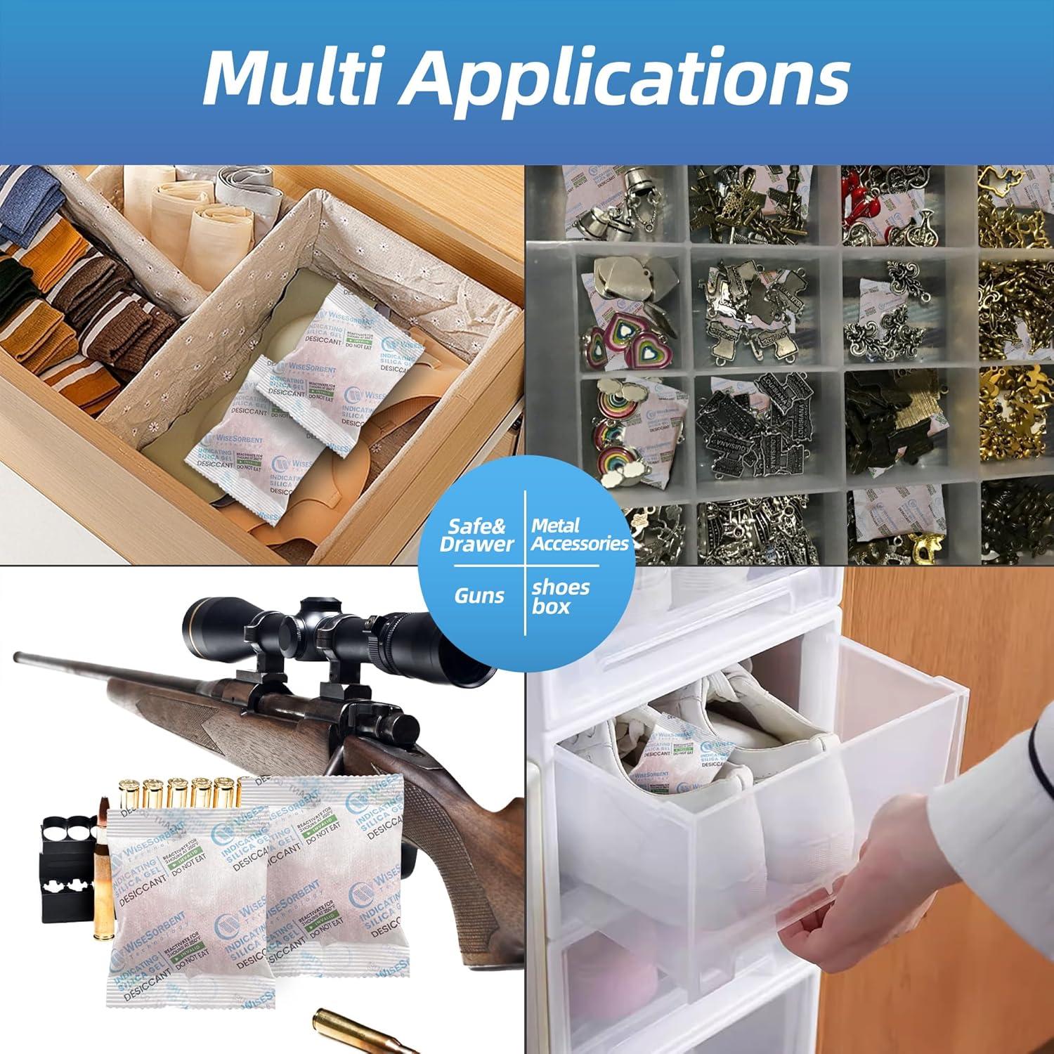 30 Paquetes de Gel de Silica 20g Wisesorbent - Deshidratantes Recargables