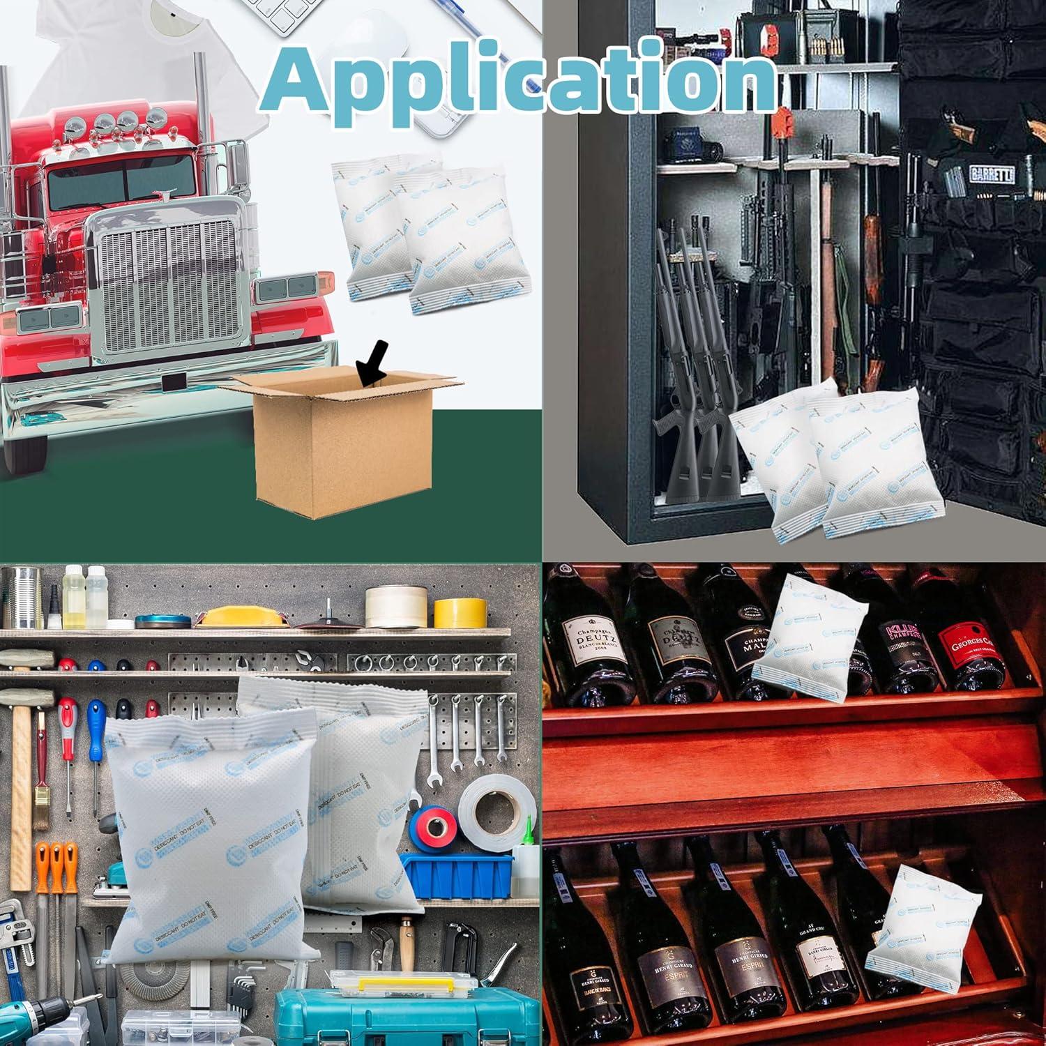 Paquete de Gel de Silica 2 Pcs 100g Wisesorbent - Absorbente de Humedad