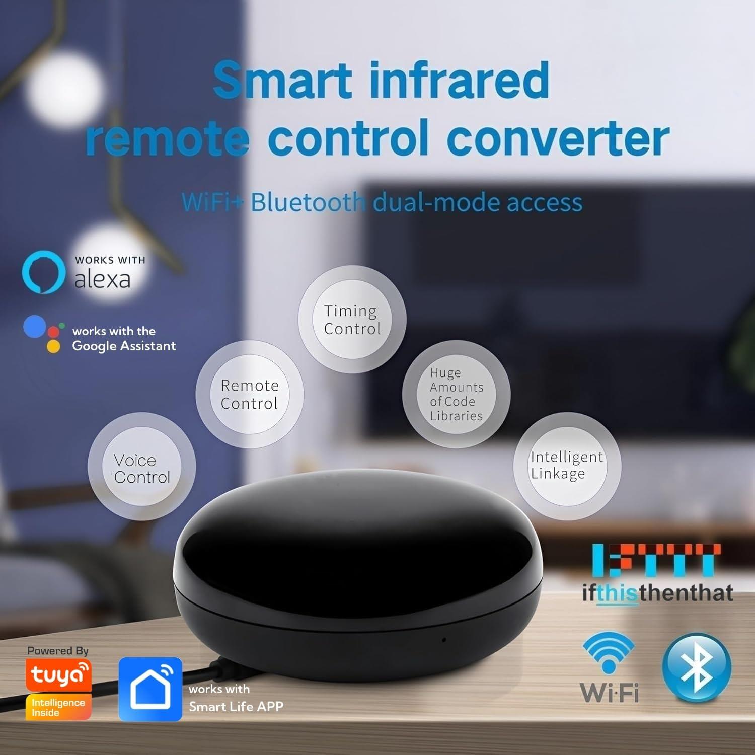 Hub de Control Remoto IR WiFi Tuya UF-R1 para Hogar Inteligente