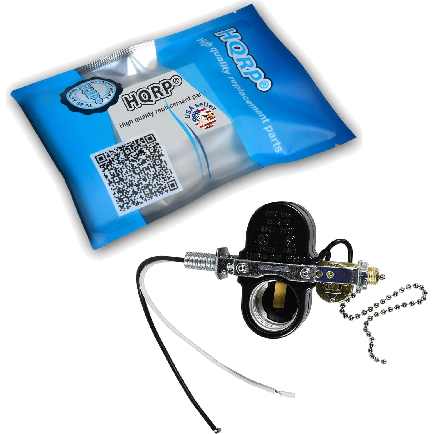 Interruptor de Socket de 2 Luces HQRP para Ventilador de Techo