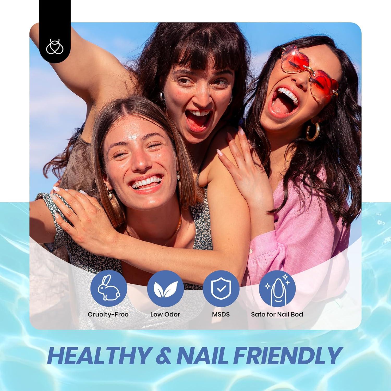 Kit de Esmalte de Uñas Jelly Gel Beetles 6 Colores Verano