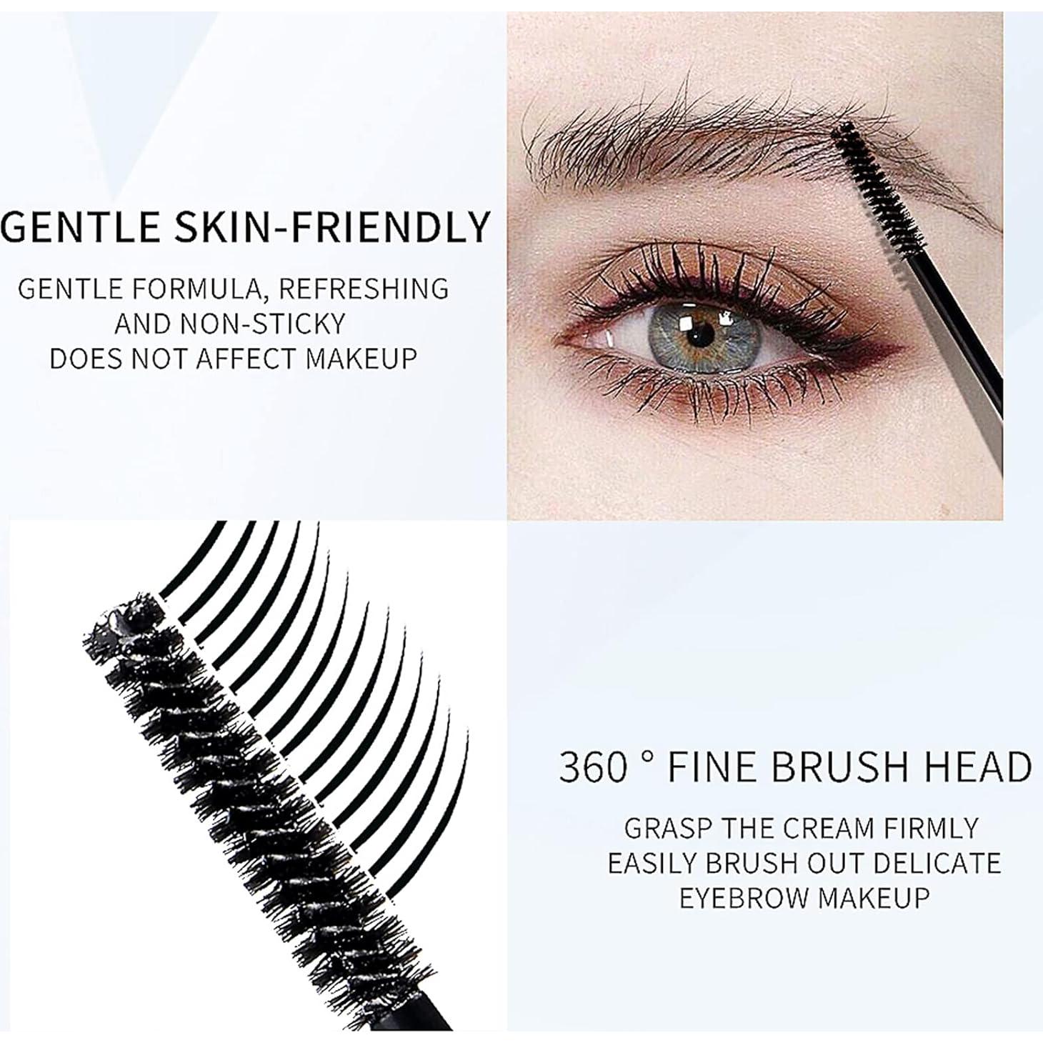 Gel Fijador de Cejas Negro DAGEDA - Resistente al Agua, 2 Unidades