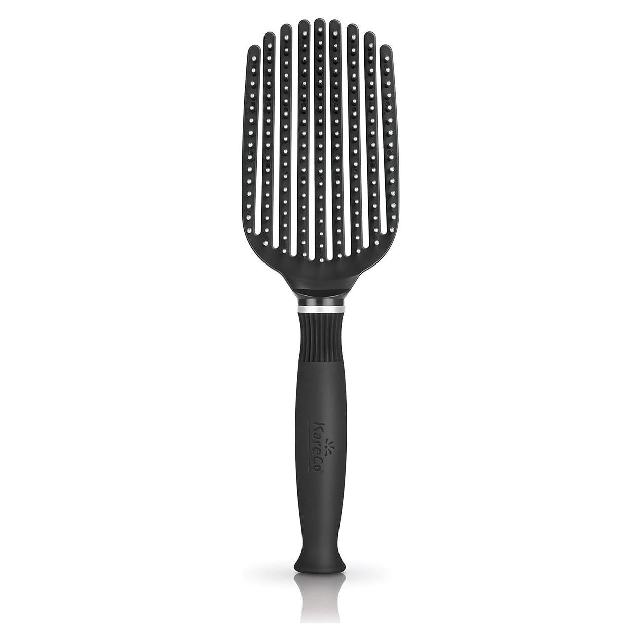 Cepillo Desenredante KareCo Tangle Buster Negro - Cerdas Suaves