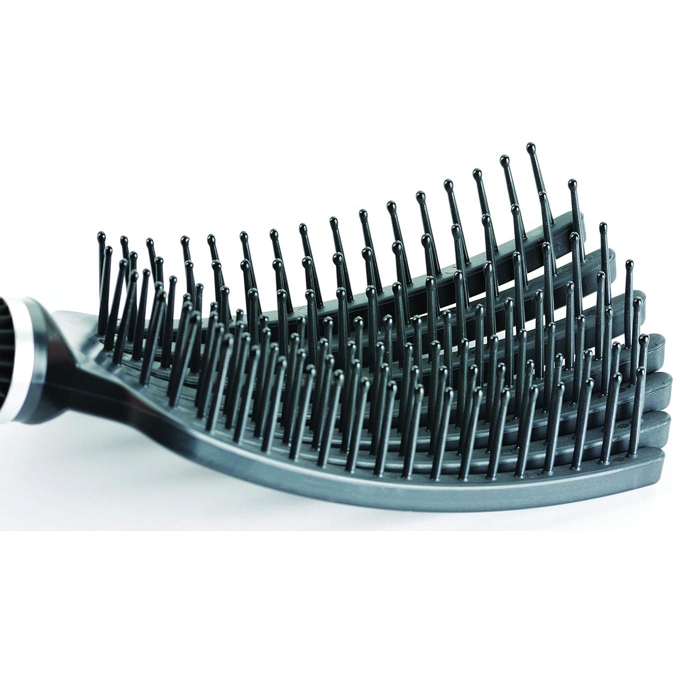 Cepillo Desenredante KareCo Tangle Buster Negro - Cerdas Suaves