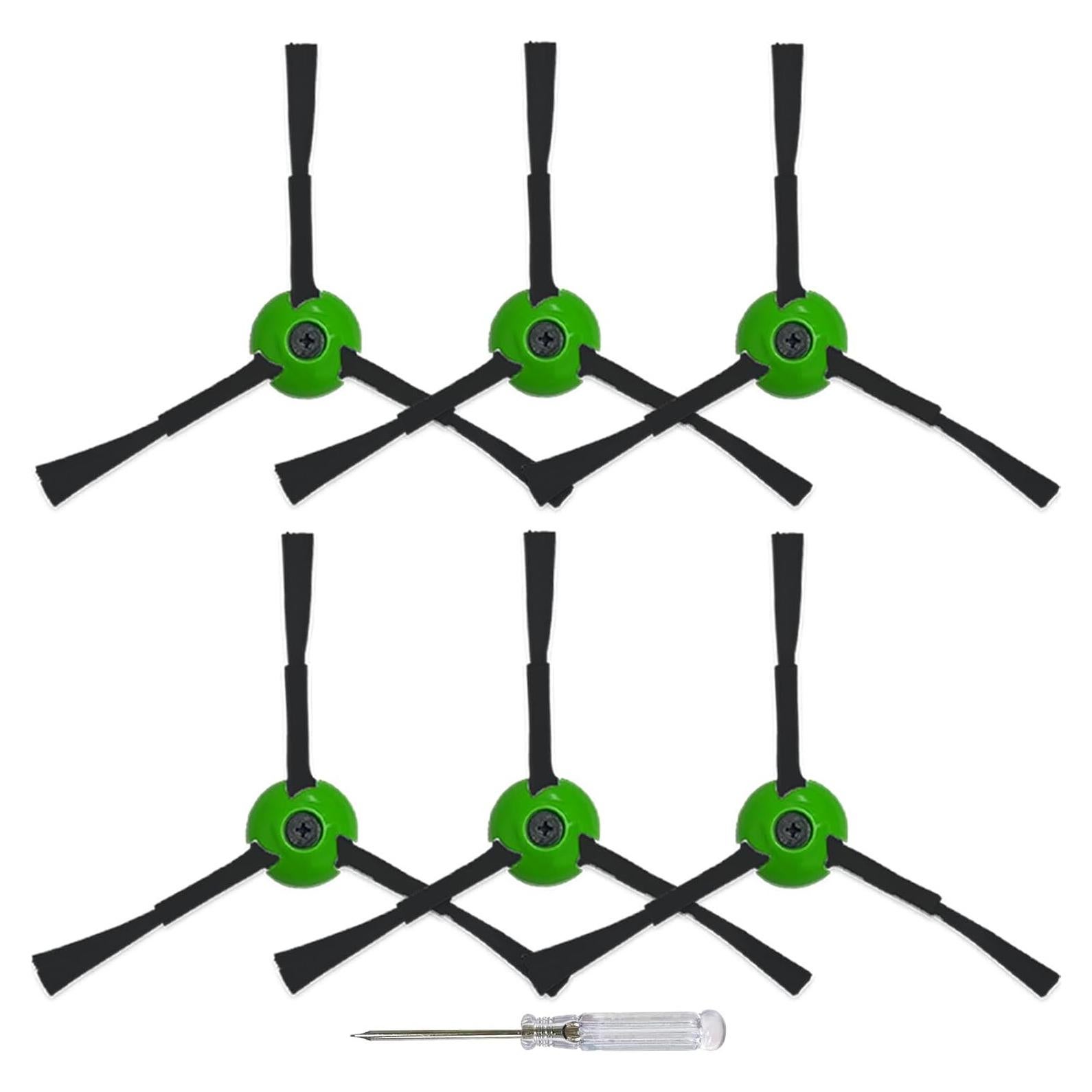Paquete de 6 cepillos laterales Soniicmomo para iRobot Roomba
