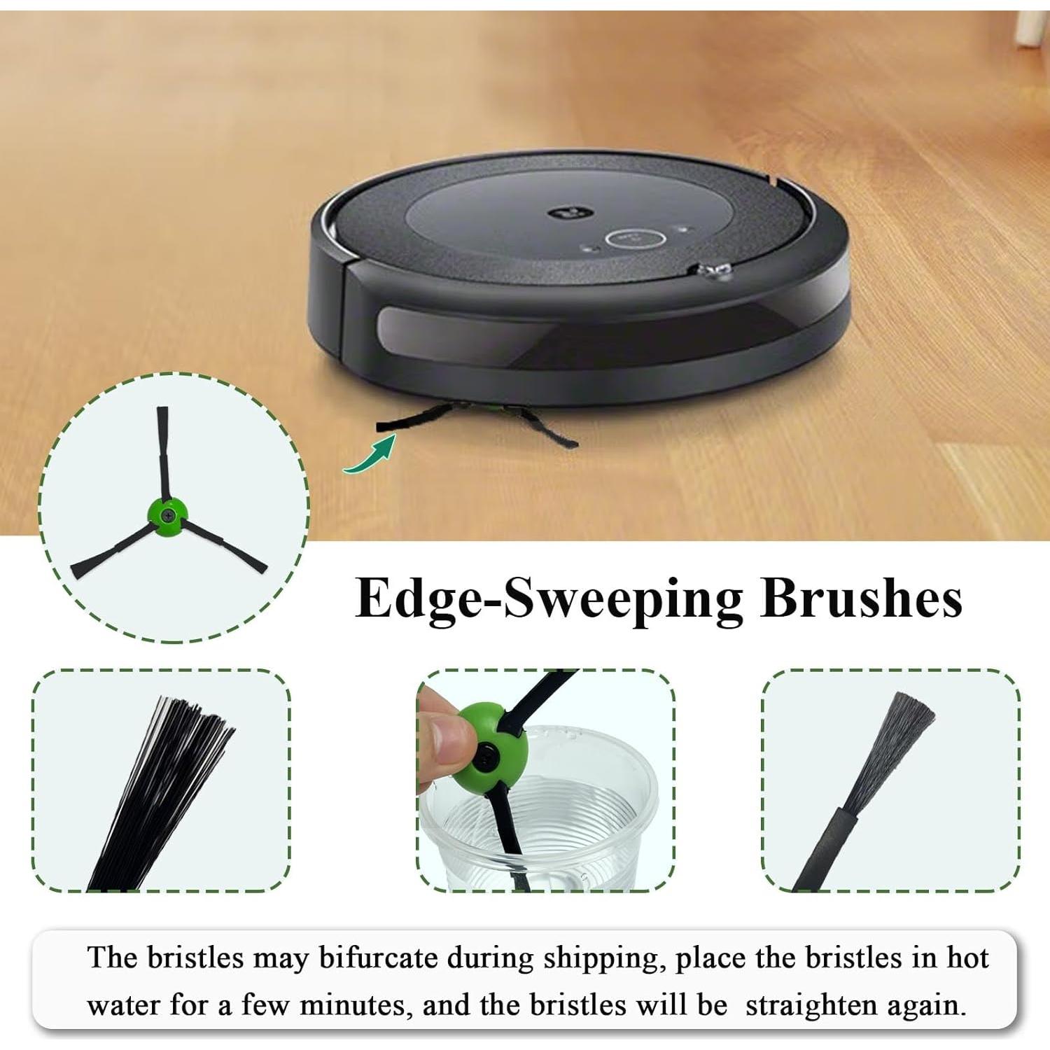 Paquete de 6 cepillos laterales Soniicmomo para iRobot Roomba