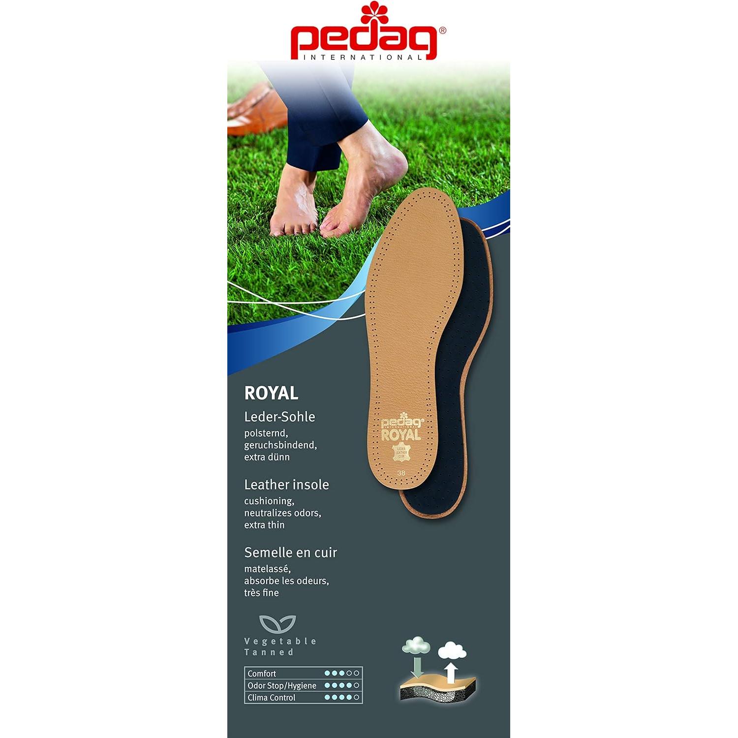 Plantillas Pedag Royal de Cuero Genuino para Mujeres EU 35