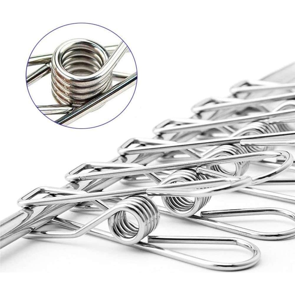 Soporte para Secar Ropa Skroad 72 Clips Acero Inoxidable