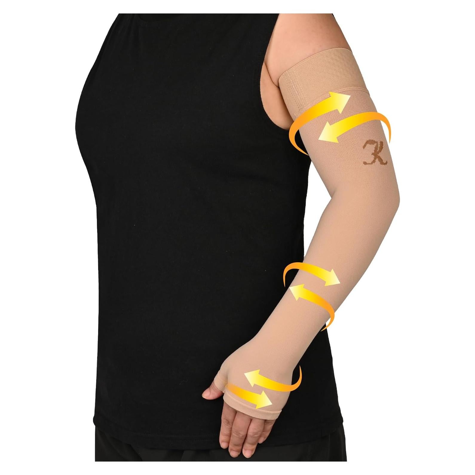 Manga de Compresión Médica KEKING Beige S 20-30 mmHg