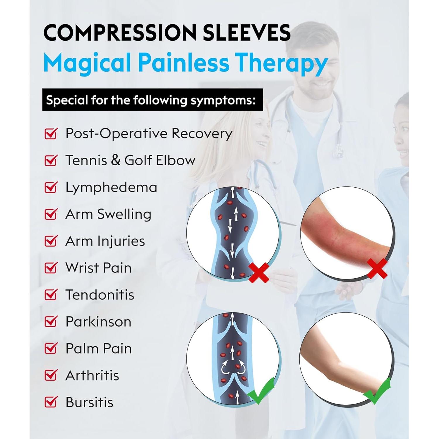 Manga de Compresión Médica KEKING Beige S 20-30 mmHg