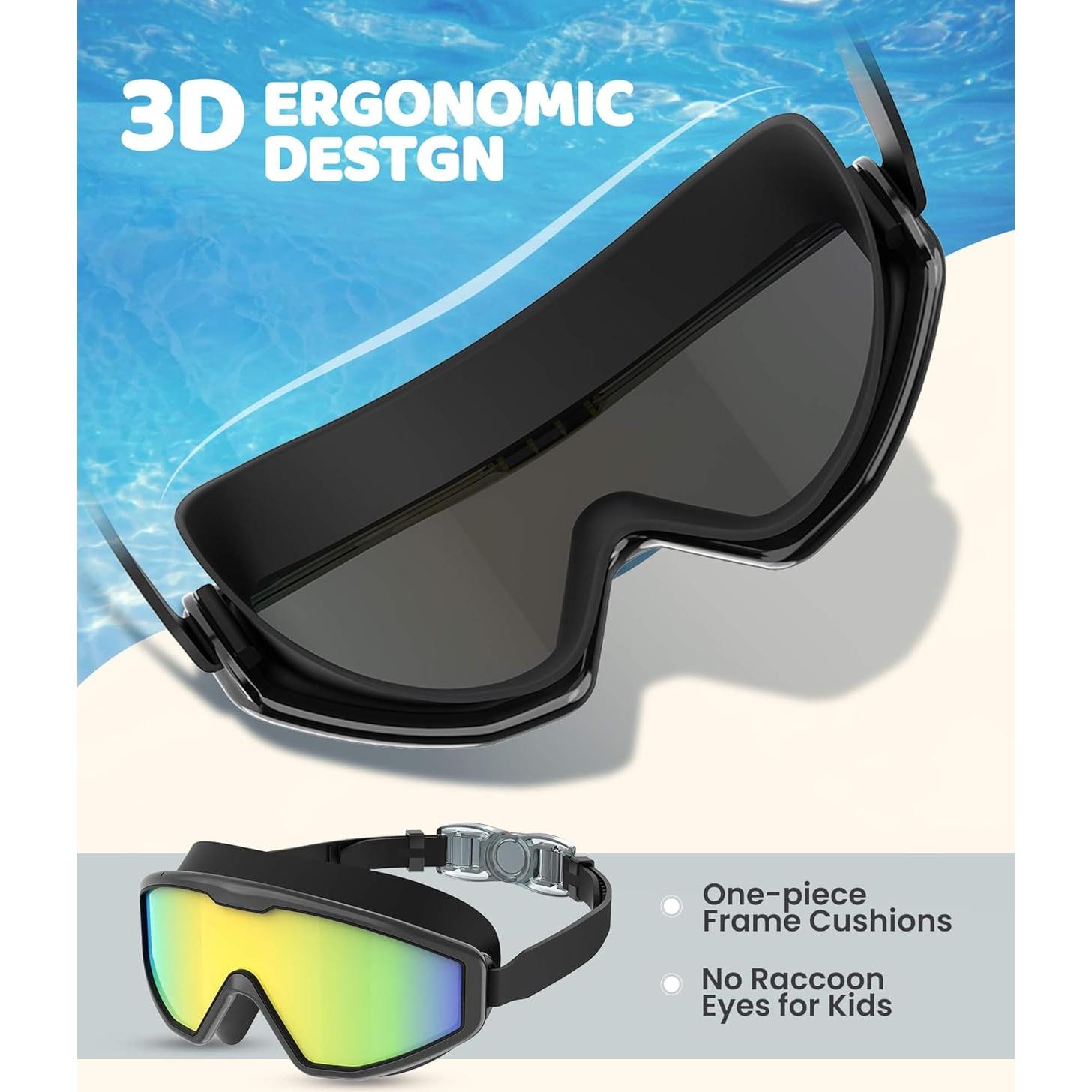 Gafas de natación para niños CIFOYA, paquete de 3, UV400