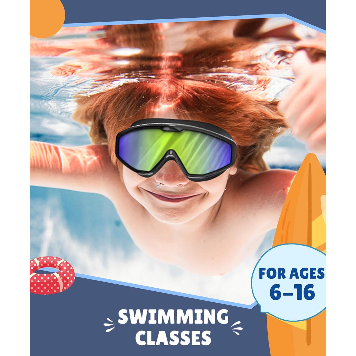 Gafas de natación para niños CIFOYA, paquete de 3, UV400