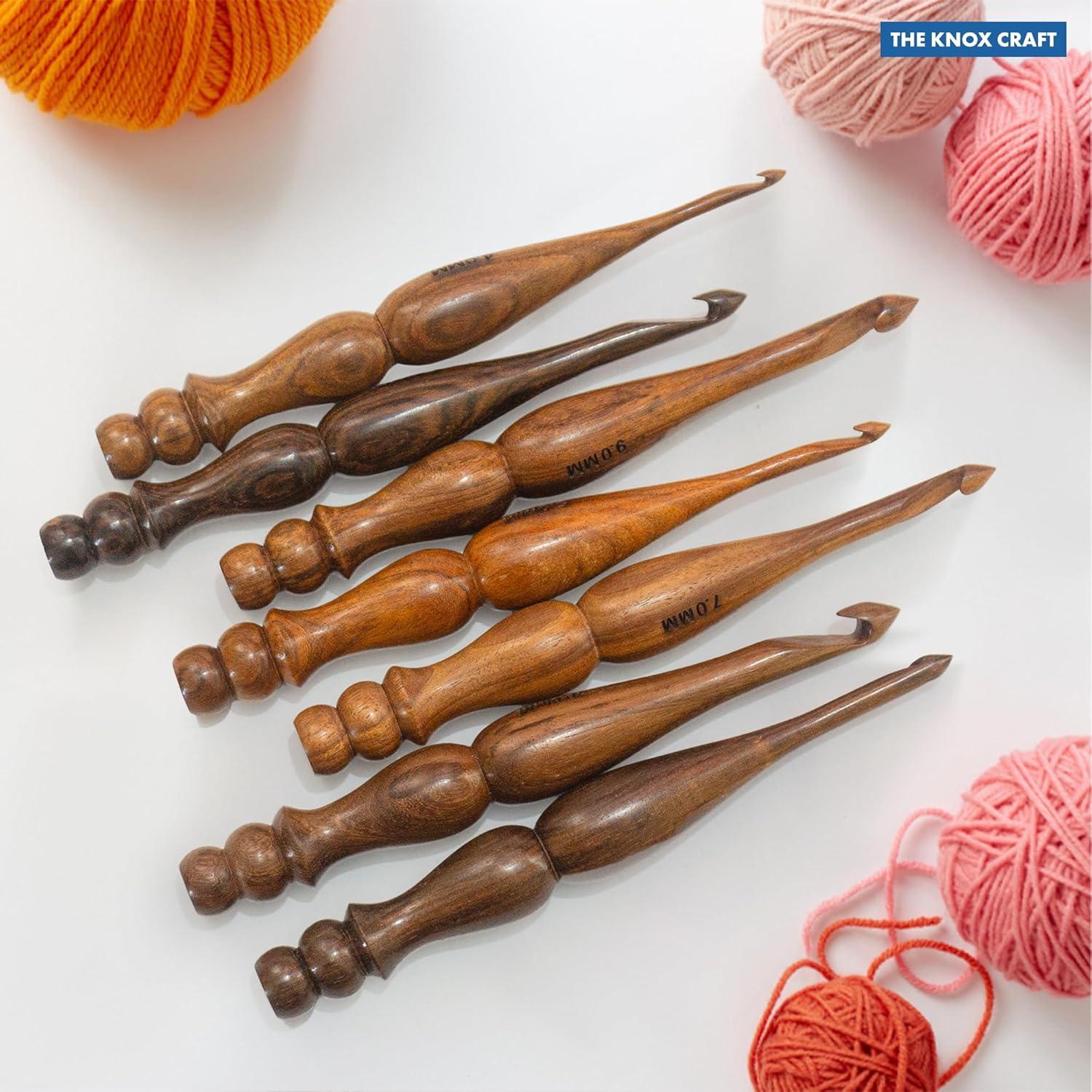 Juego de 7 Ganchos de Crochet Ergonomicos The Knox Craft