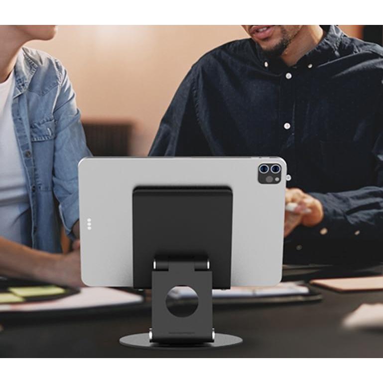 Soporte Giratorio para Tabletas KABCON 360° Aluminio Negro