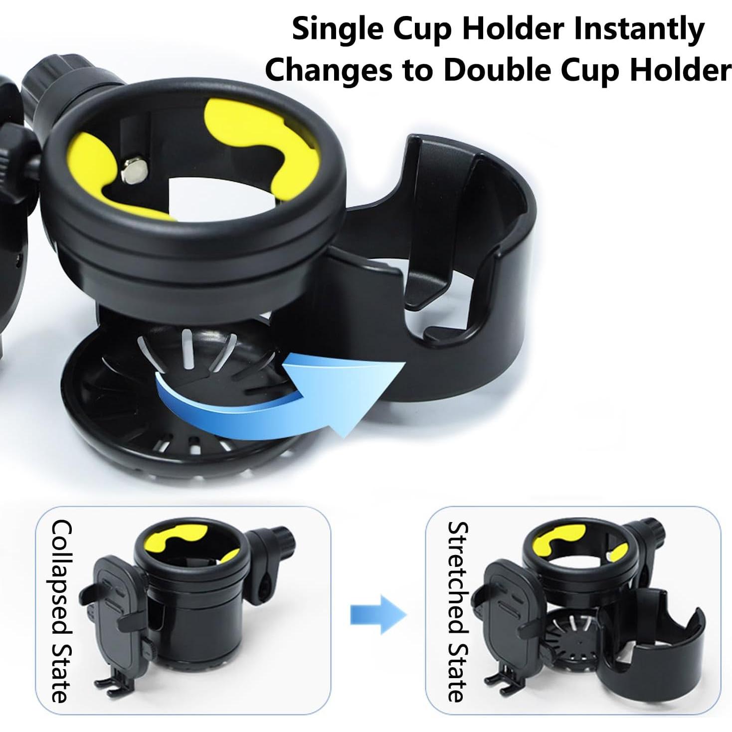 Soporte 3en1 para Tazas y Teléfono SteAnny - Negro