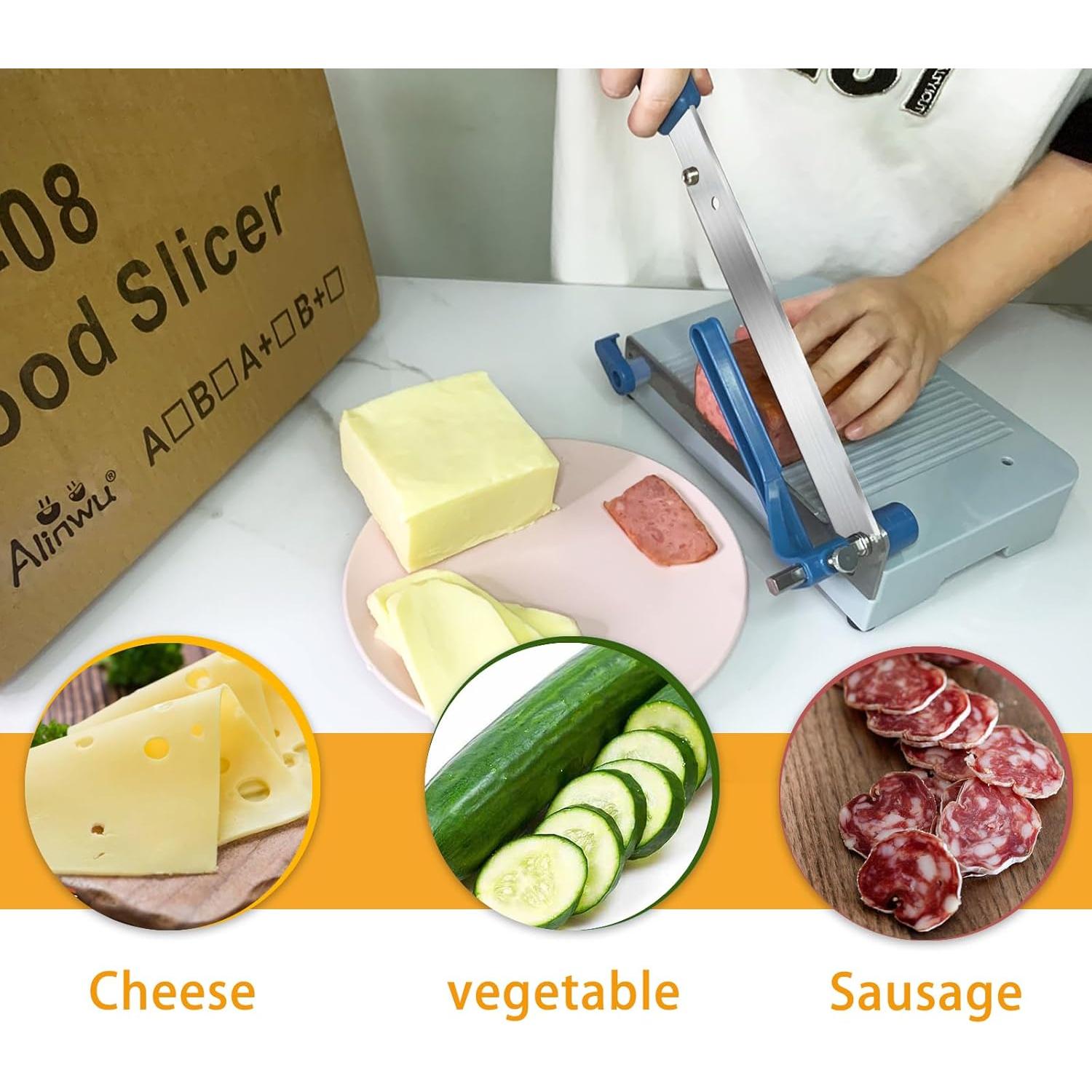 Cortador de Queso Multifuncional Alinwu con Grosor Ajustable