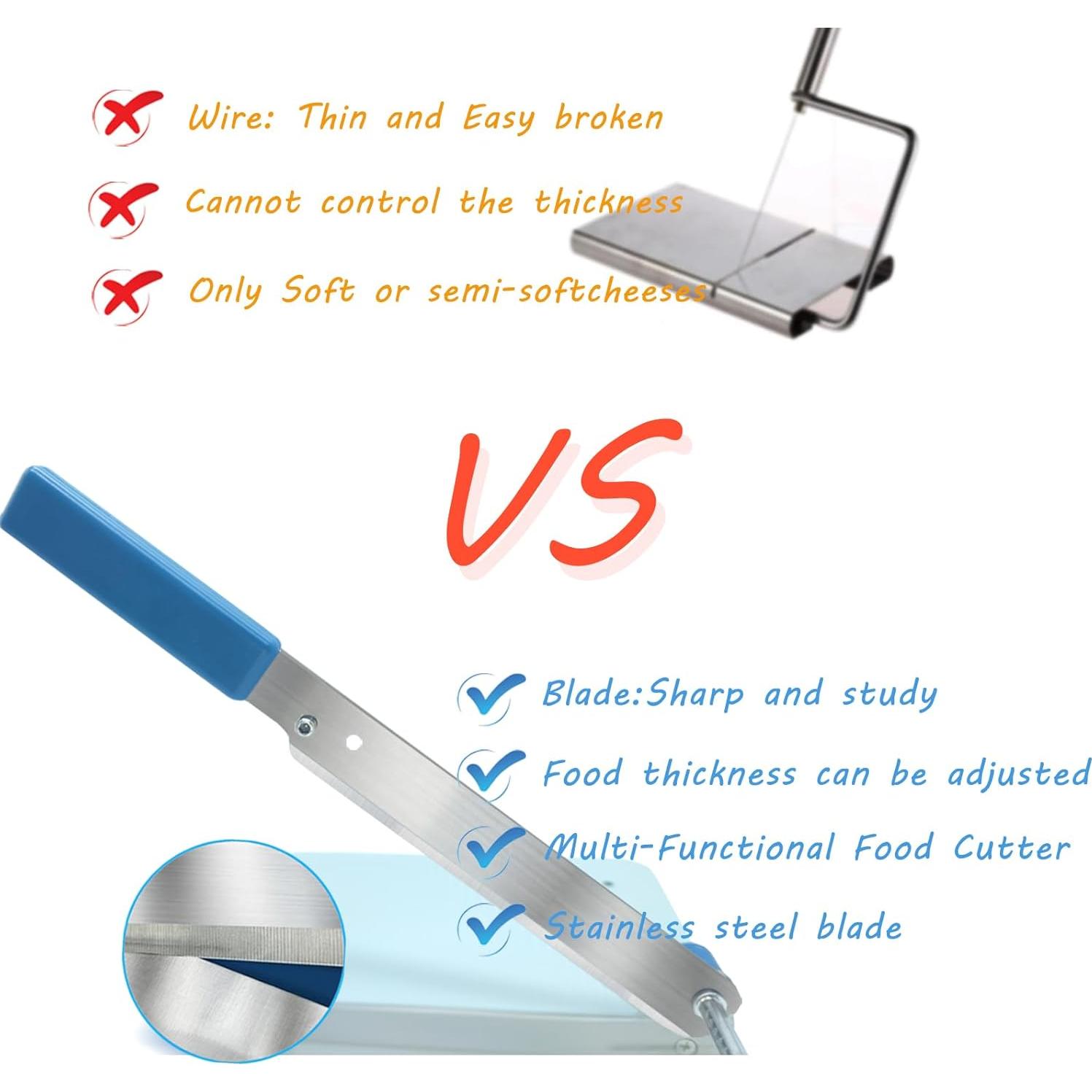 Cortador de Queso Multifuncional Alinwu con Grosor Ajustable