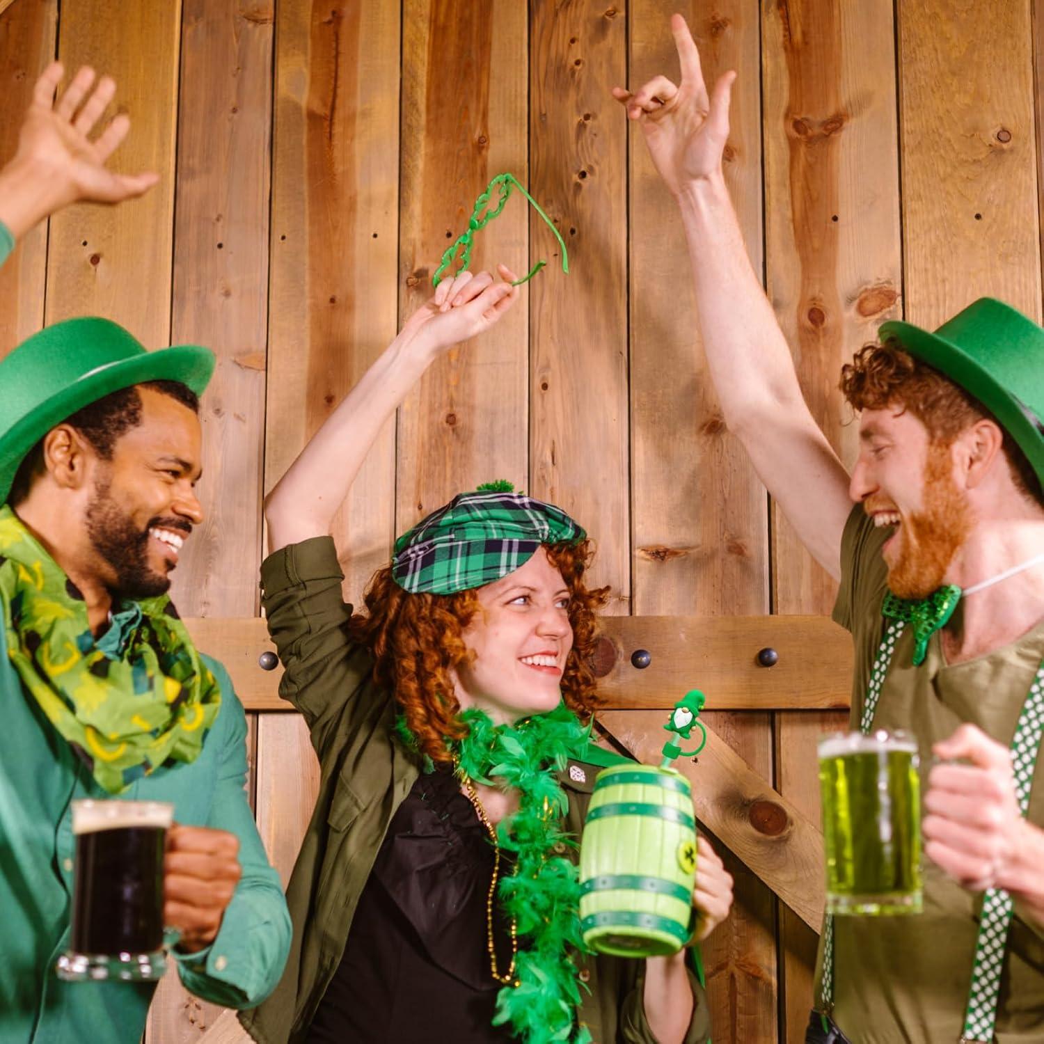 Cubiertas de Silicona para Pajitas Bimoha - 5 Pcs San Patricio