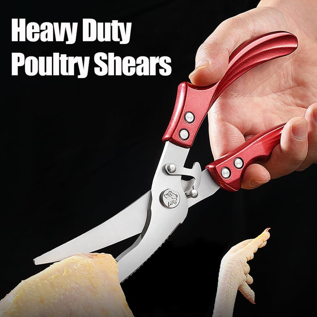 Tijeras de Cocina Profesionales Roczipeng de Acero Inoxidable 25.4 cm