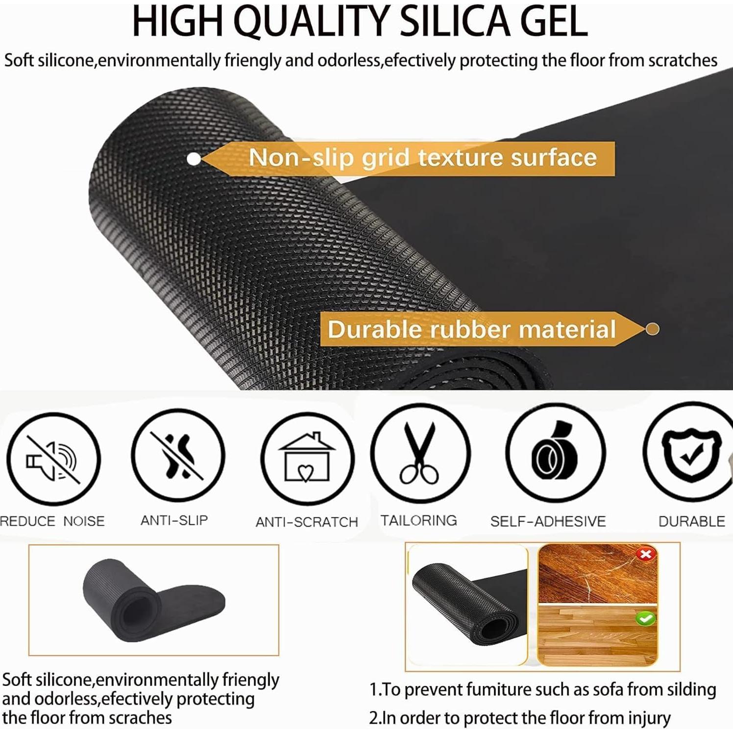 Almohadillas Antideslizantes ESEHGS para Muebles 76.2 cm