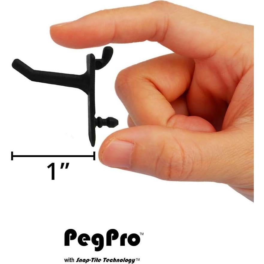 Ganchos de Plástico PegPro® 1" para Tablero de Clavos - 24 Piezas