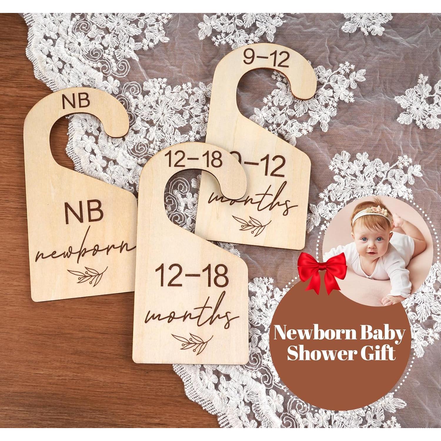 Divisores de Armario para Bebés HOUISM - Madera Natural 7 Piezas