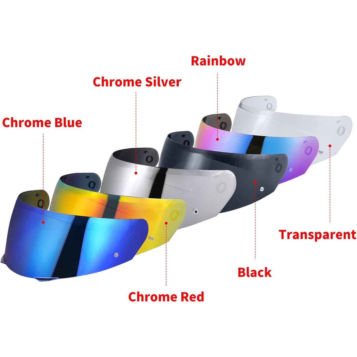 Visor de Casco MXJ Gear HJ-33 Compatible Anti-rayones UV