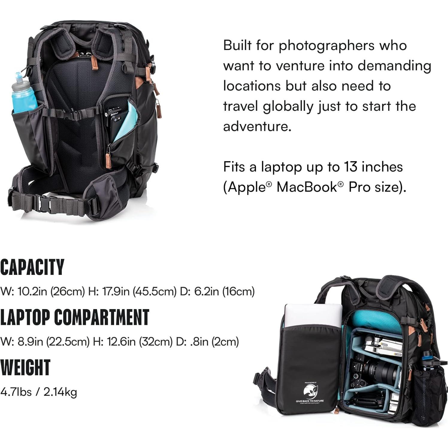 Mochila Fotográfica Shimoda Explore V2 25L Negra