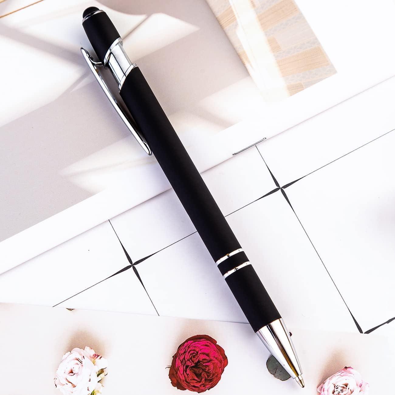 Bolígrafos Estilográficos PASISIBICK 12 Piezas Tinta Negra 1mm